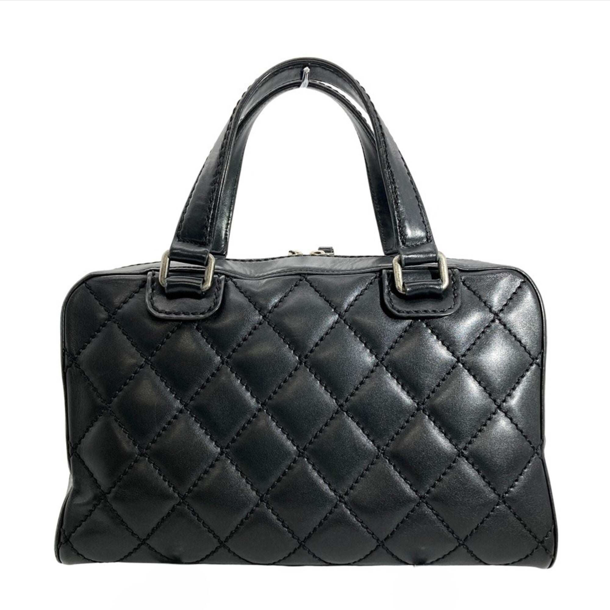 Chanel Black Boston Bag Handbag (Pre-Owned)