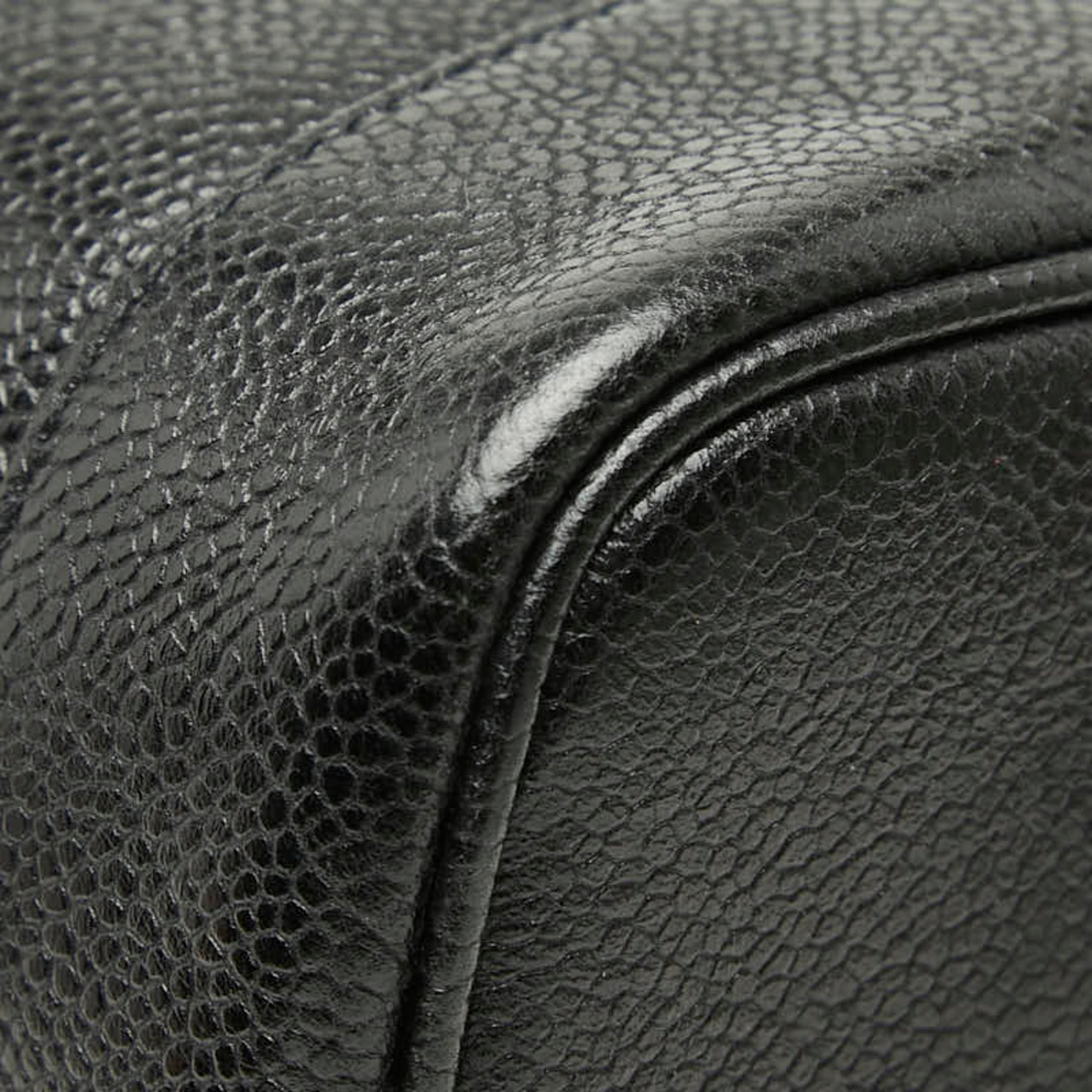 Chanel Black Grained Calfskin Vanity Bag (Pre-Owned)