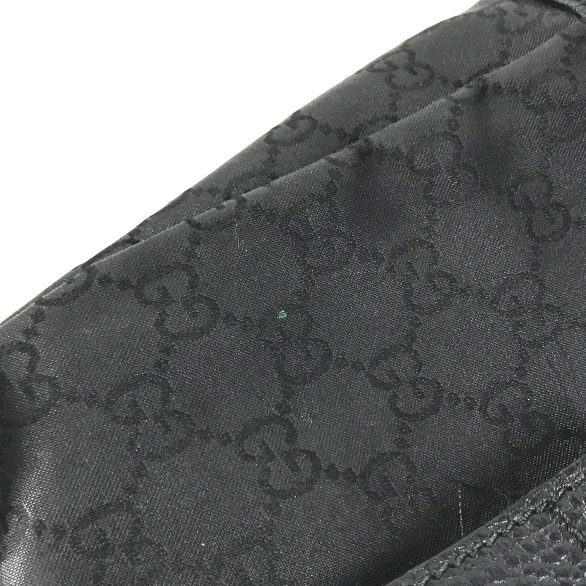 Gucci Black Nylon Leather Shoulder Bag (Pre-Owned)
