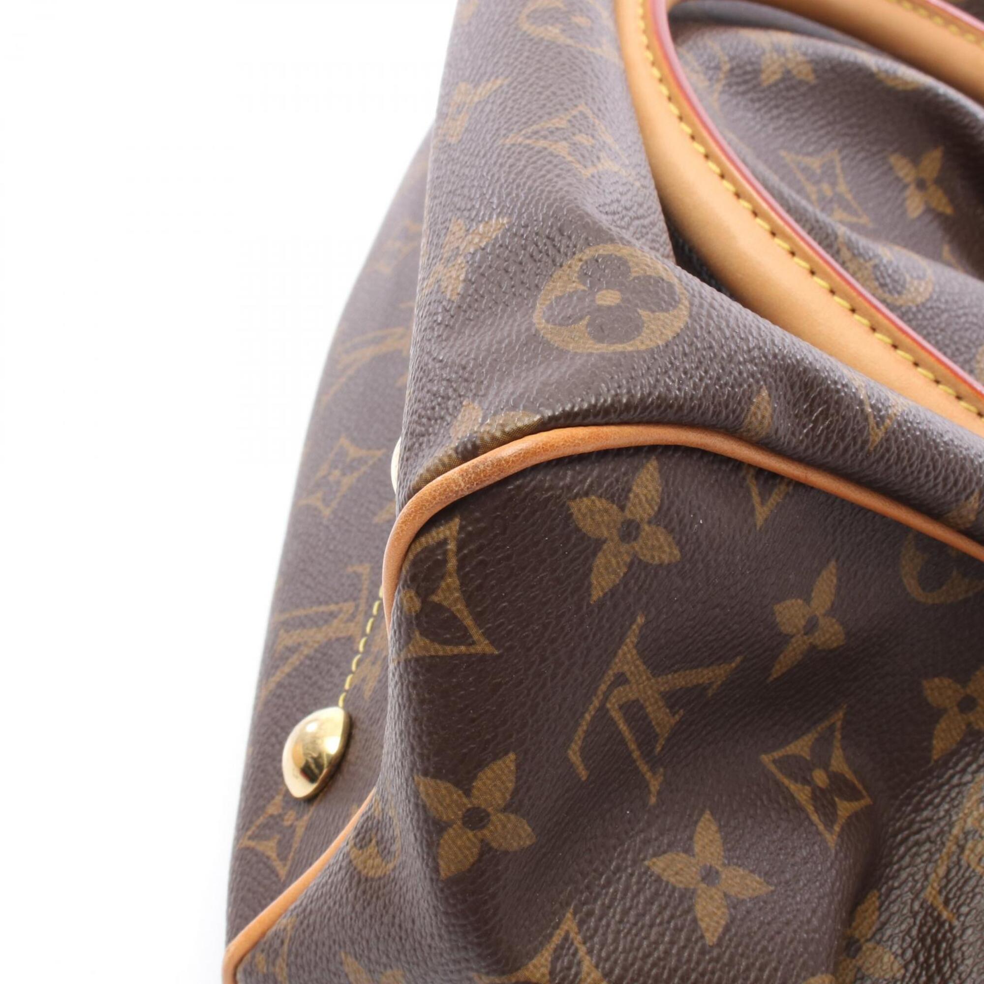 Louis Vuitton Brown Monogram Coated Canvas Leather Handbag (Pre-Owned)