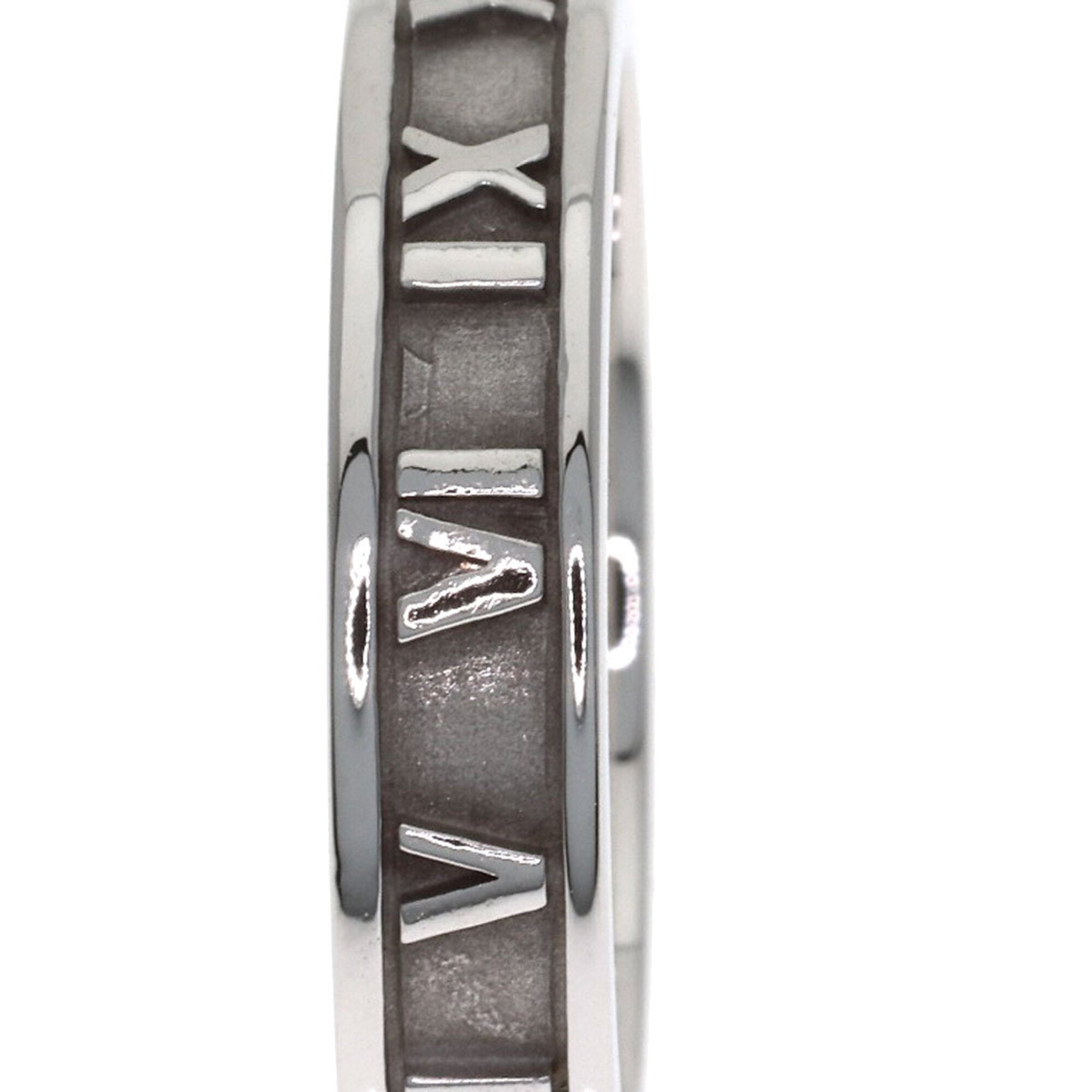 Tiffany Atlas White Gold (18K) Band Ring (Pre-Owned)