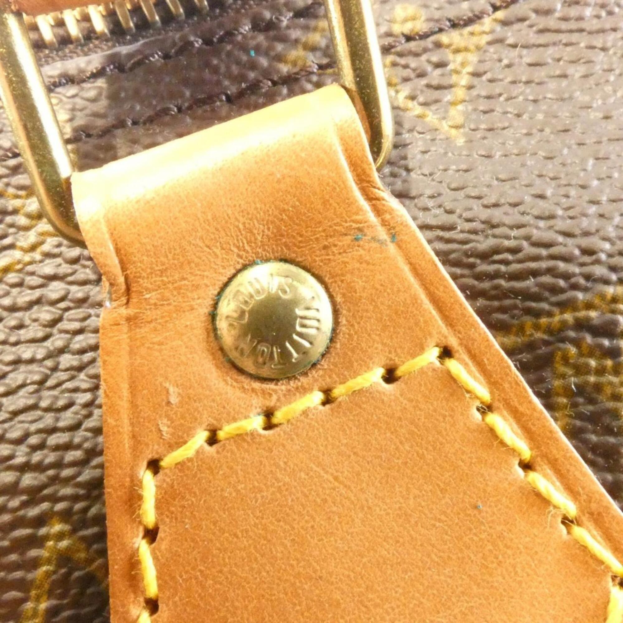 Louis Vuitton Monogram Marron Coated Canvas Boston Bag (Pre-Owned)