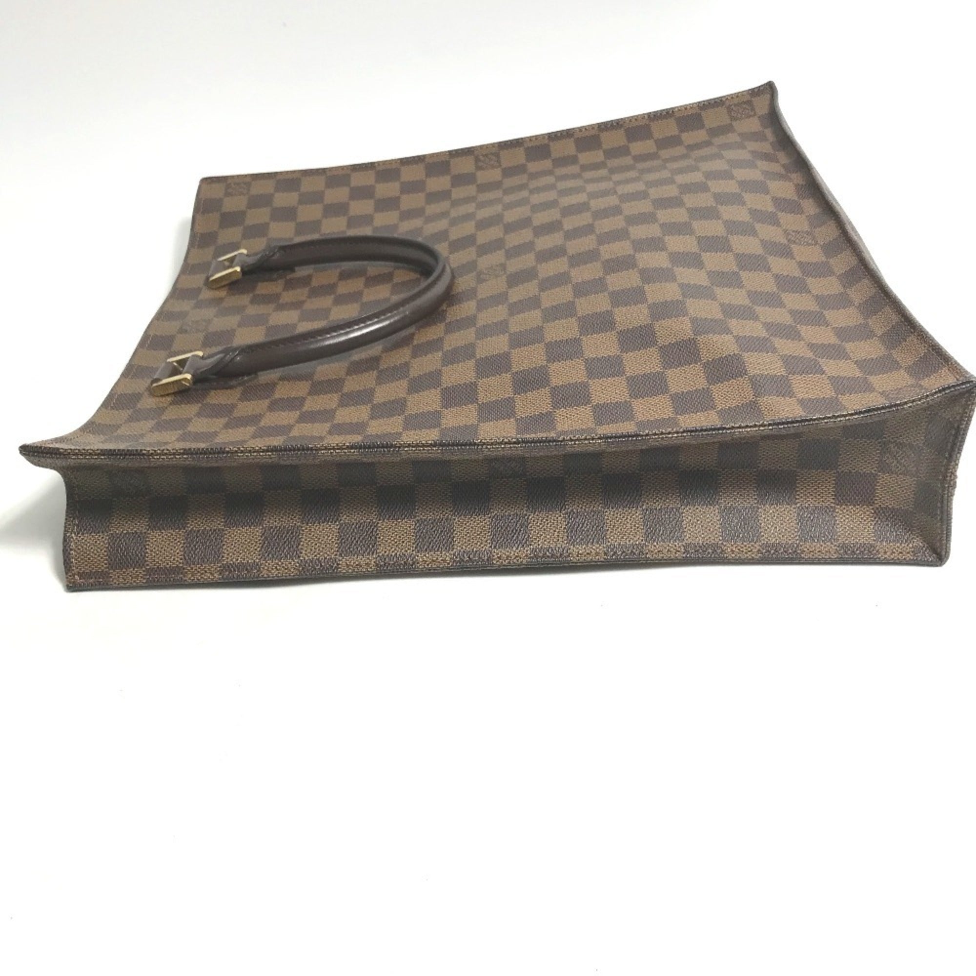Louis Vuitton Brown Damier Canvas Ebene Damier Canvas Handbag Tote Bag (Pre-Owned)