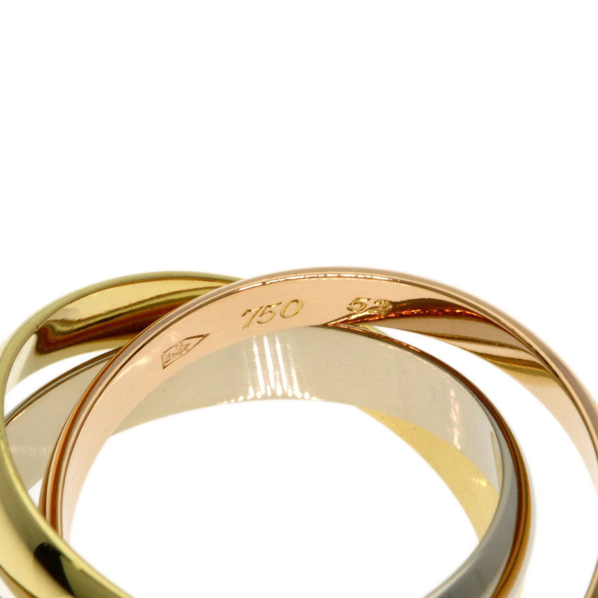 Cartier Trinity Yellow Gold (18K) Pink Gold (18K) White Gold (18K) Band Ring (Pre-Owned)