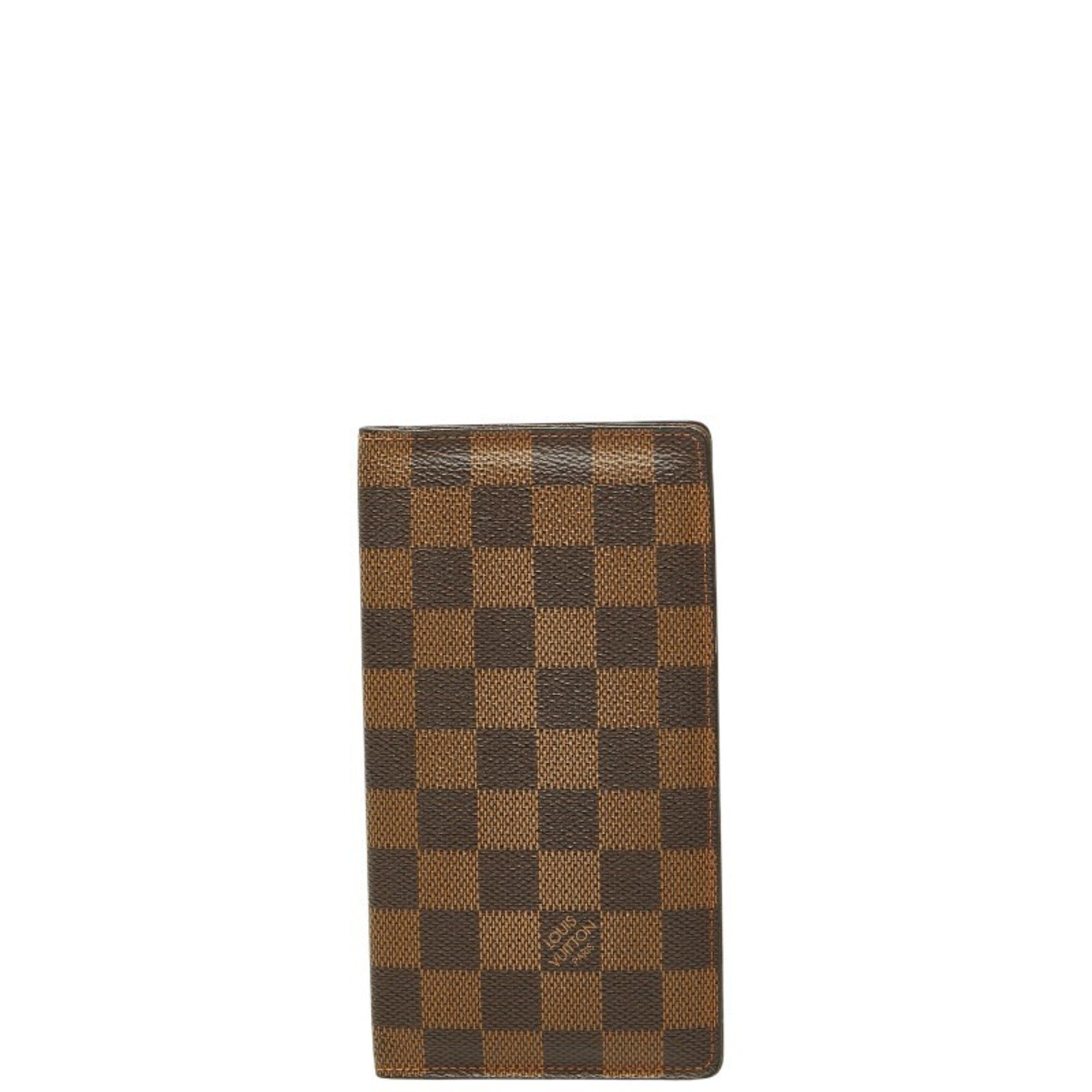 Louis Vuitton Brown Pvc Leather Long Wallet (Bi-Fold) (Pre-Owned)