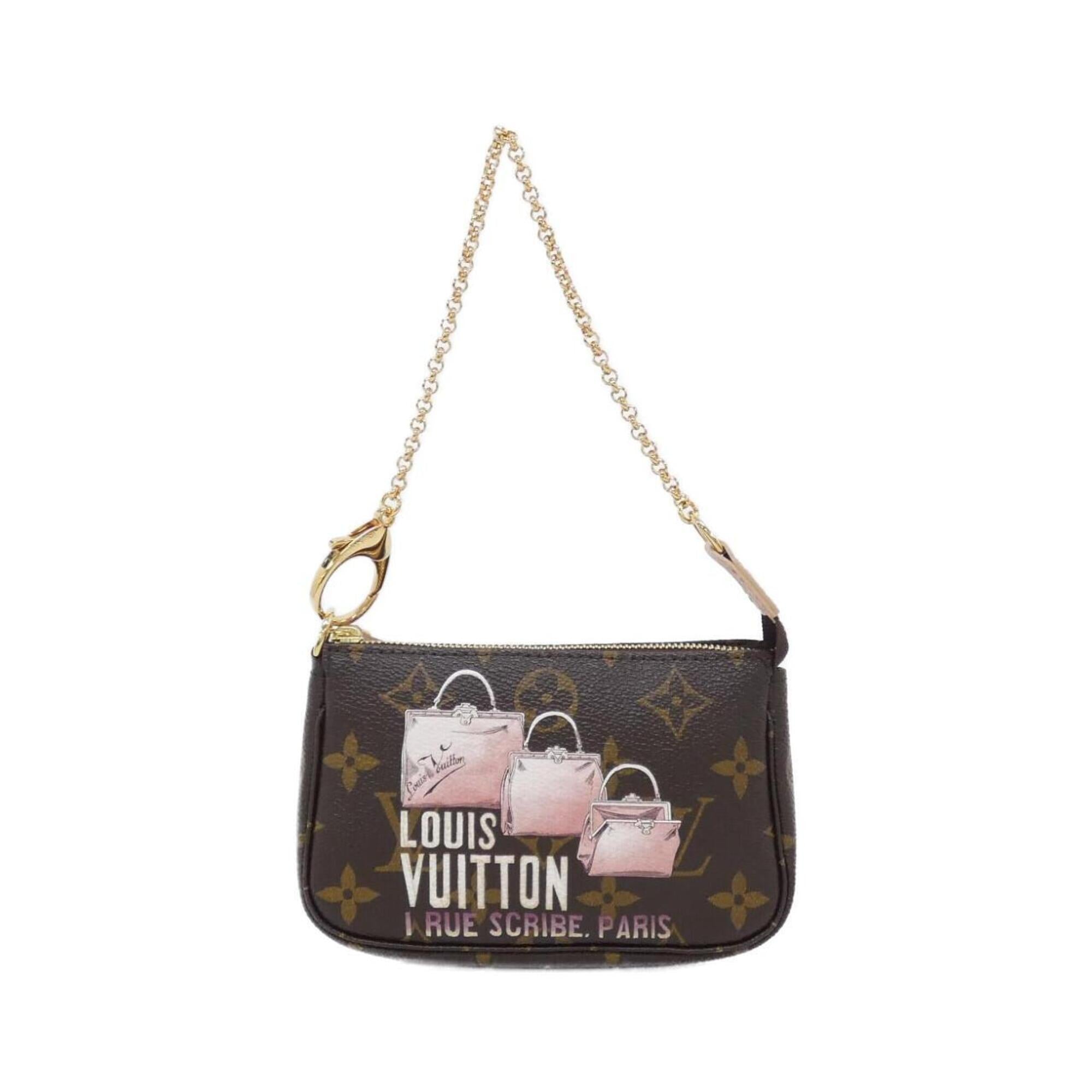 Louis Vuitton Marron Coated Canvas Pouch (Pre-Owned)
