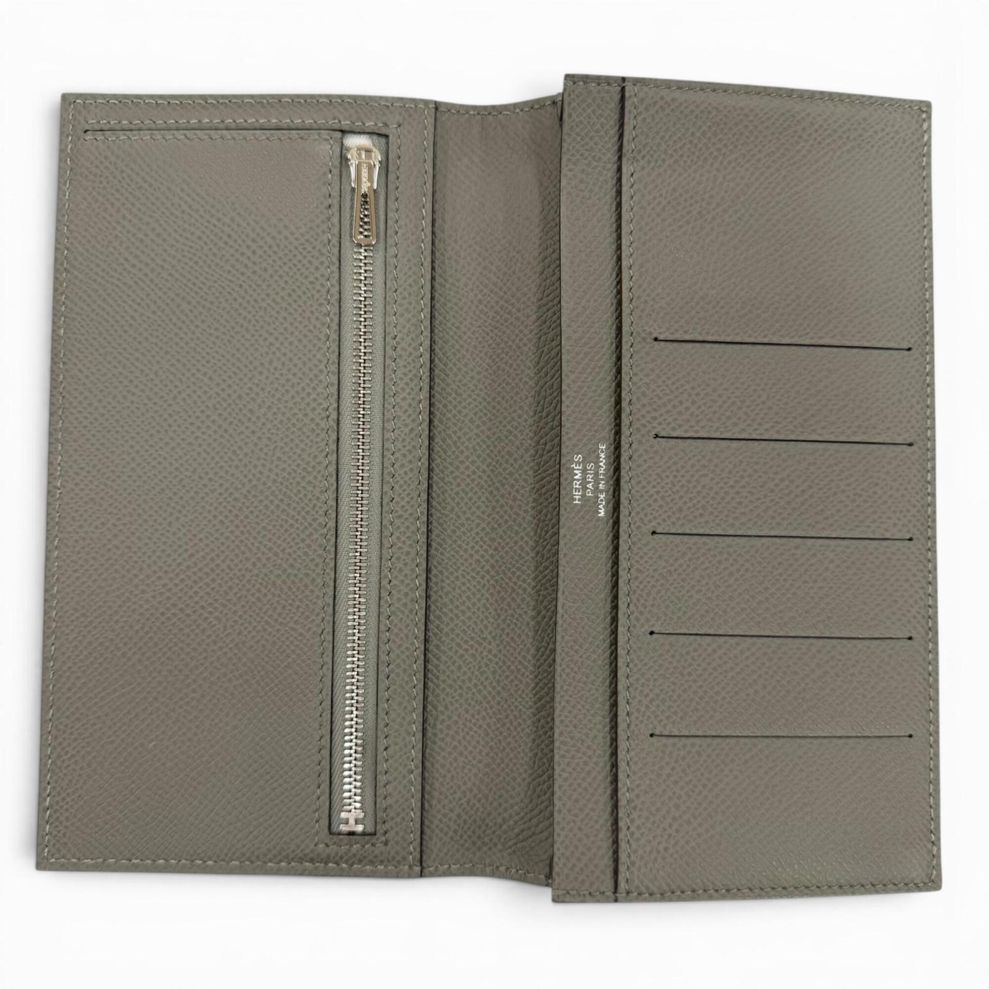 Hermes Epsom Leather Long Wallet (Bi-Fold) (Pre-Owned)