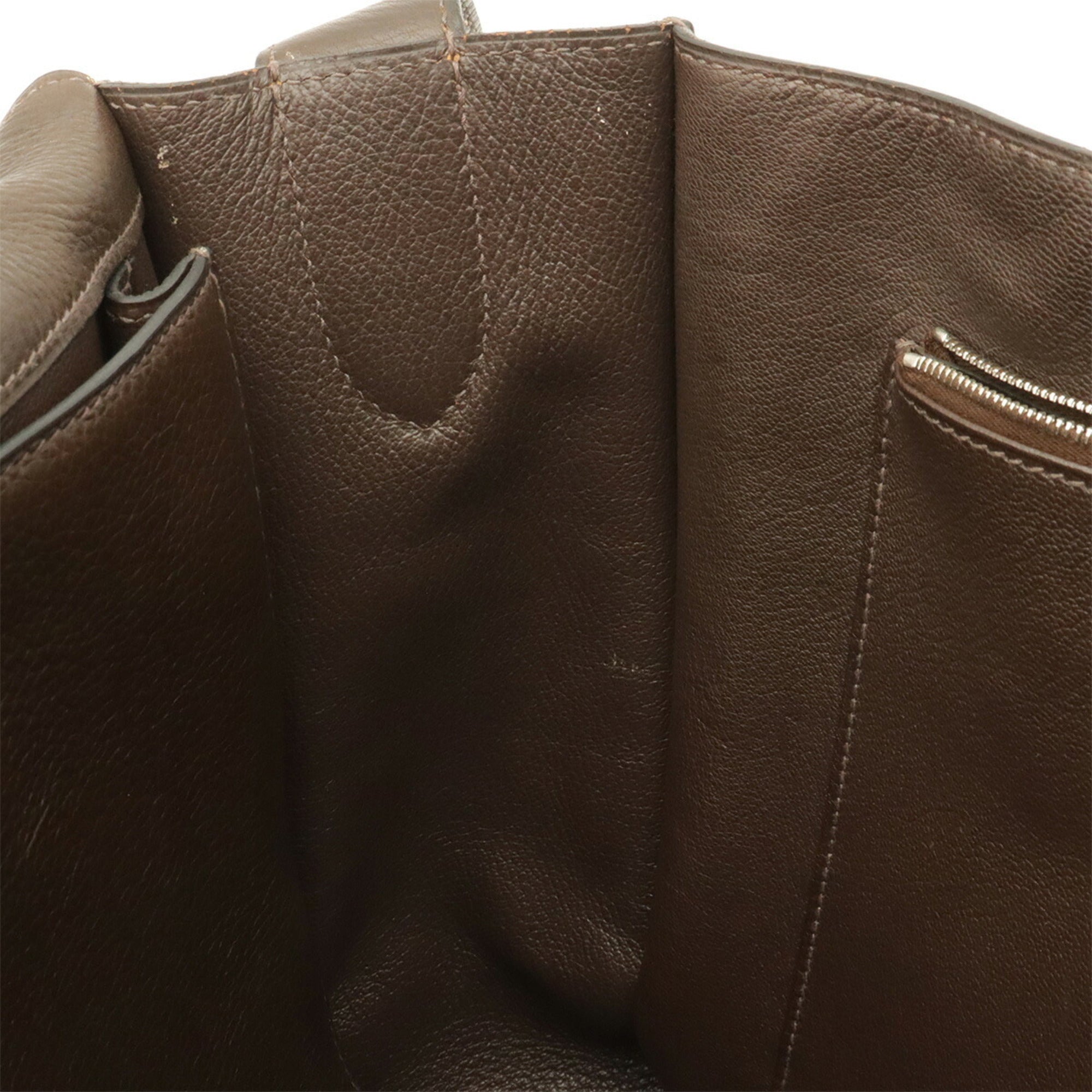 Hermes Brown Taurillon Clemence Leather Shoulder Bag (Pre-Owned)