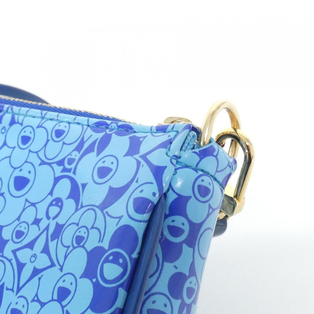 Louis Vuitton Blue Pvc Vinyl Pochette Pouch (Pre-Owned)