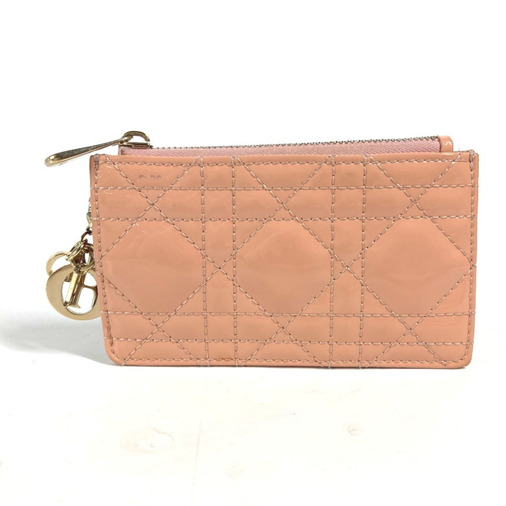 Christian Dior Pink Leather Coin Purse/Coin Case (Pre-Owned)