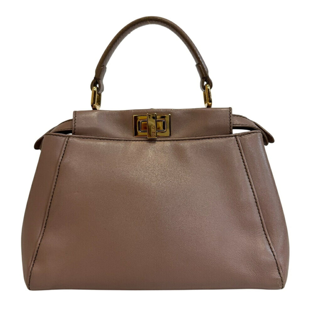 Fendi Brown Leather Handbag (Pre-Owned)