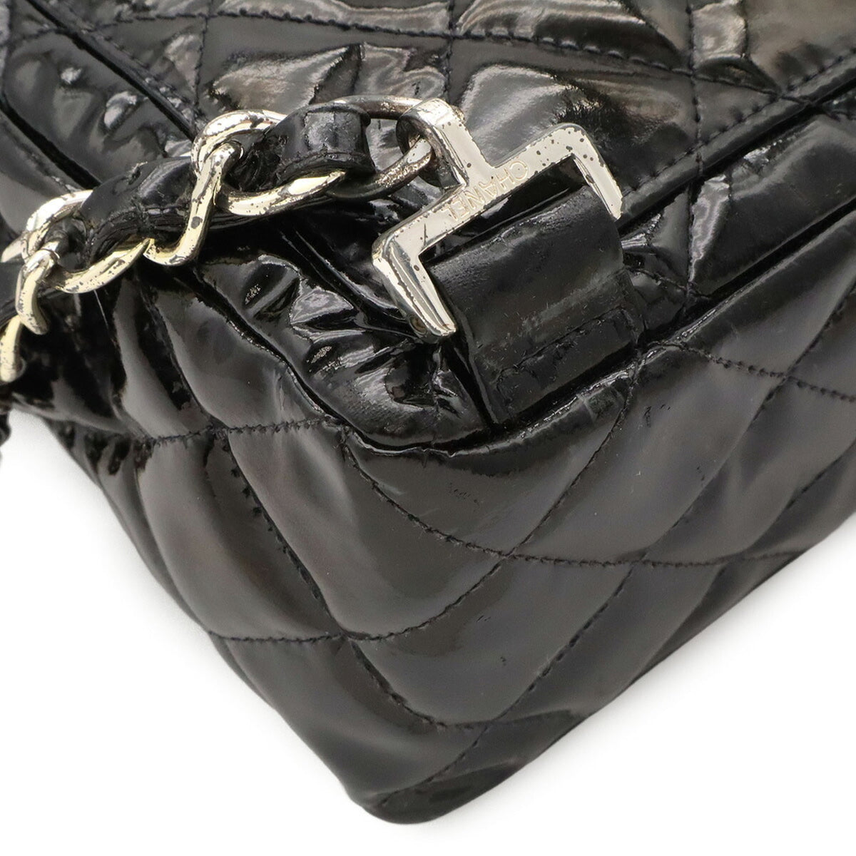 Chanel Black Patent Leather Backpack (Pre-Owned)