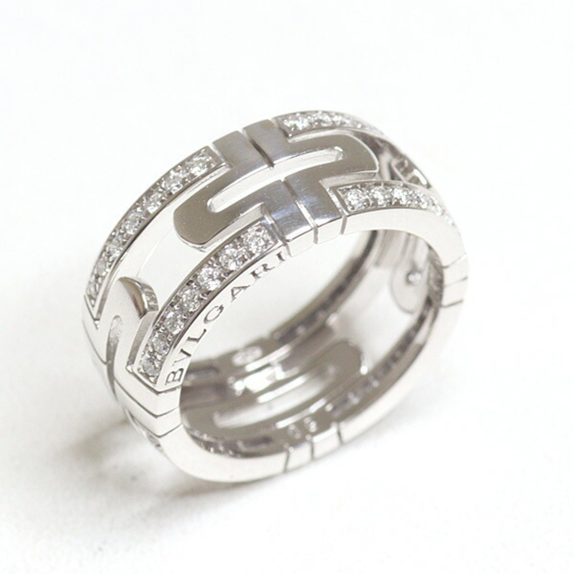 Bvlgari White Gold White Gold (18K) Band Ring (Pre-Owned)
