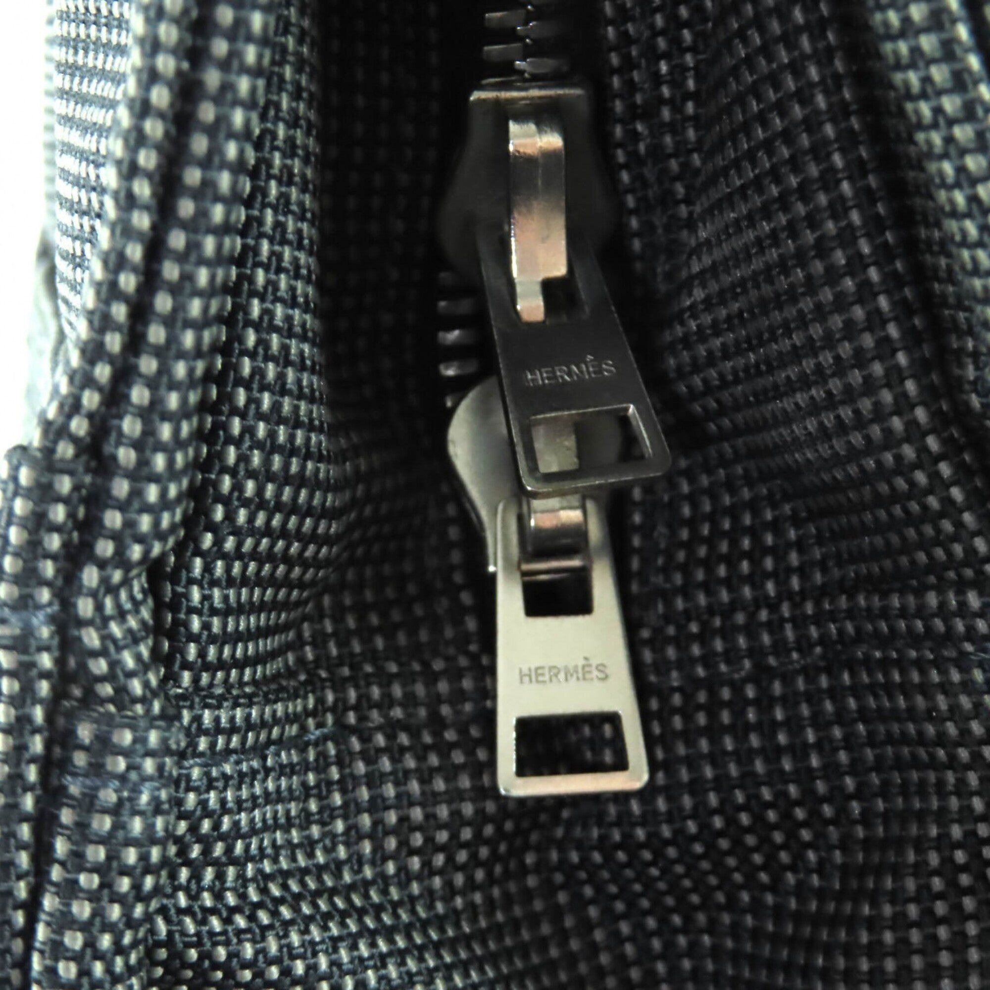 Hermes Her Line Gray Polyester Polyamide Tote Bag (Pre-Owned)