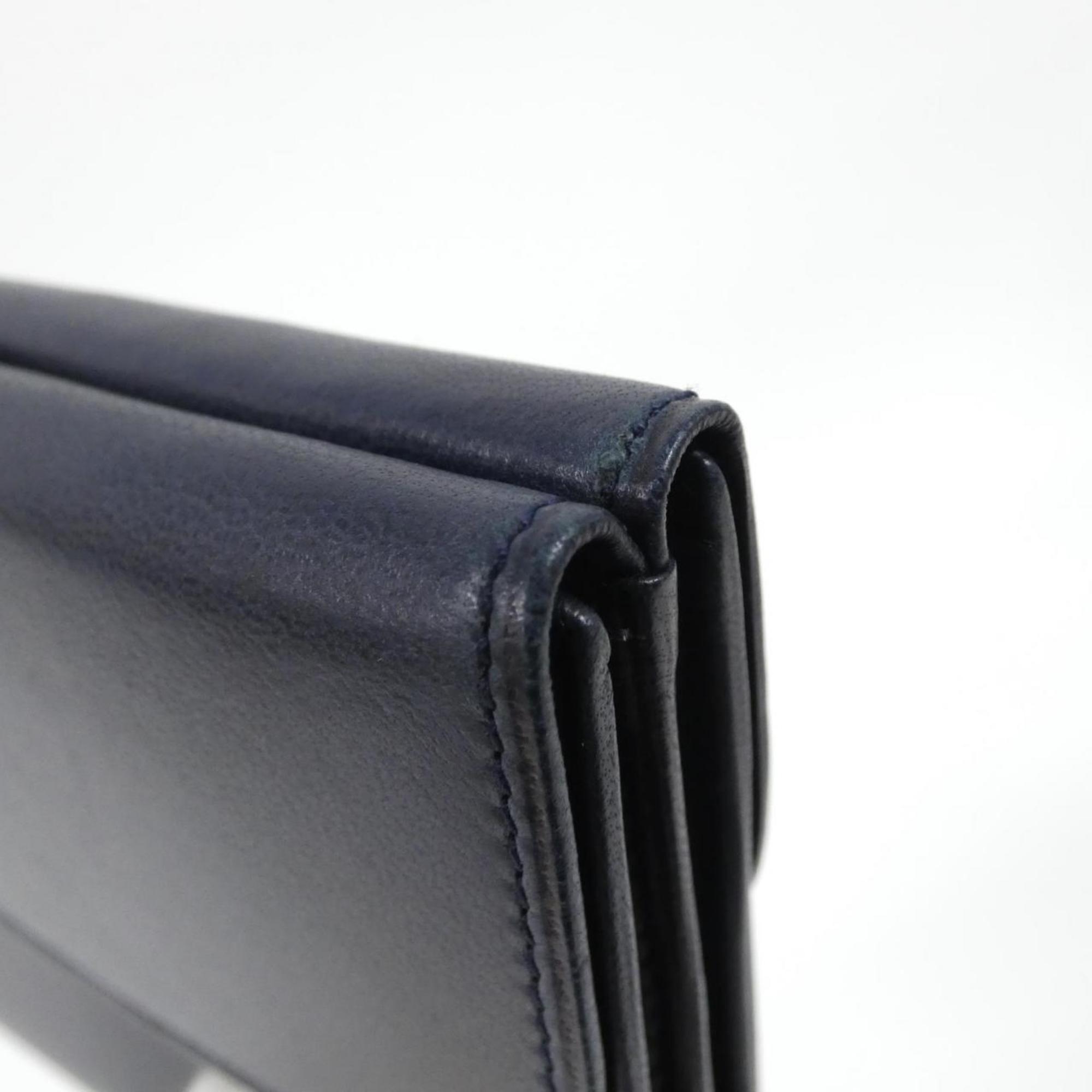 Loewe Blue Leather Wallet (Tri-Fold) (Pre-Owned)