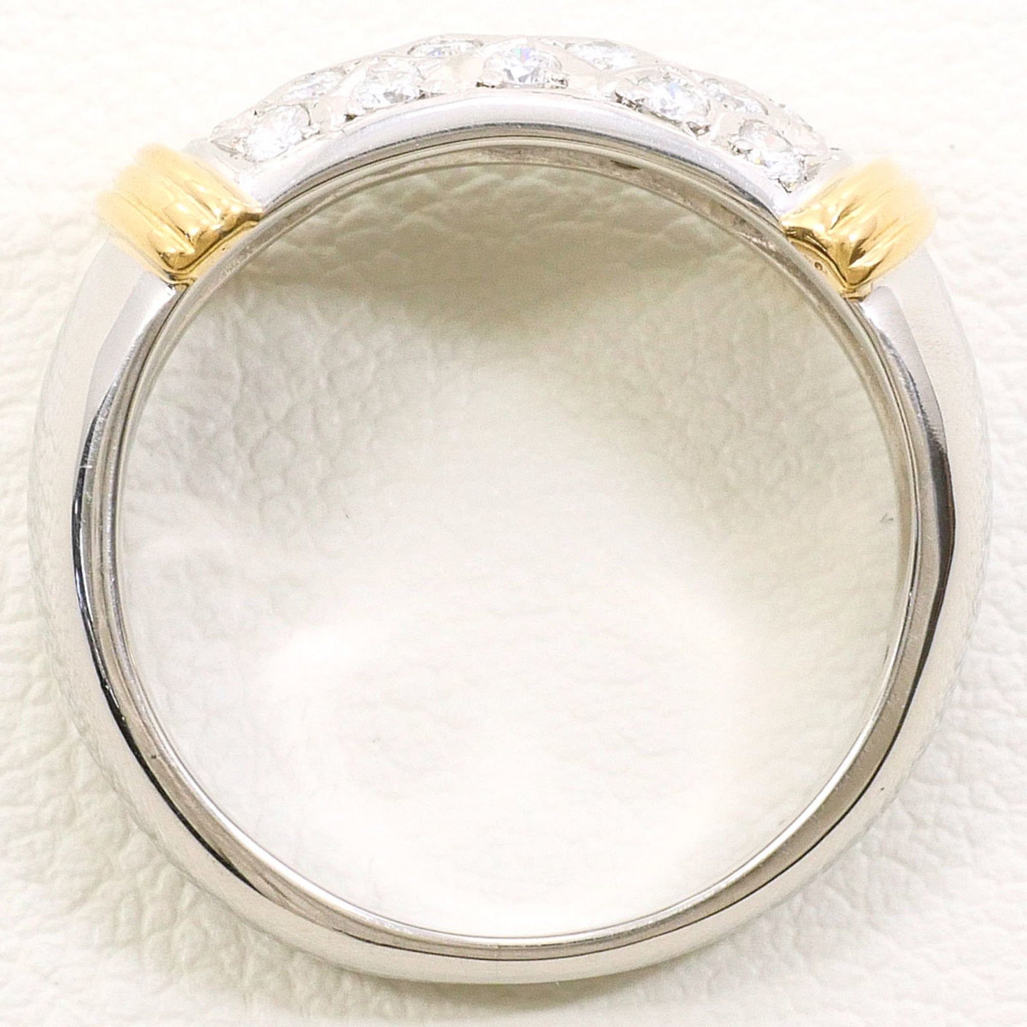 Unbranded Platinum Yellow Gold Yellow Gold (18K) Platinum 900 Band Ring (Pre-Owned)