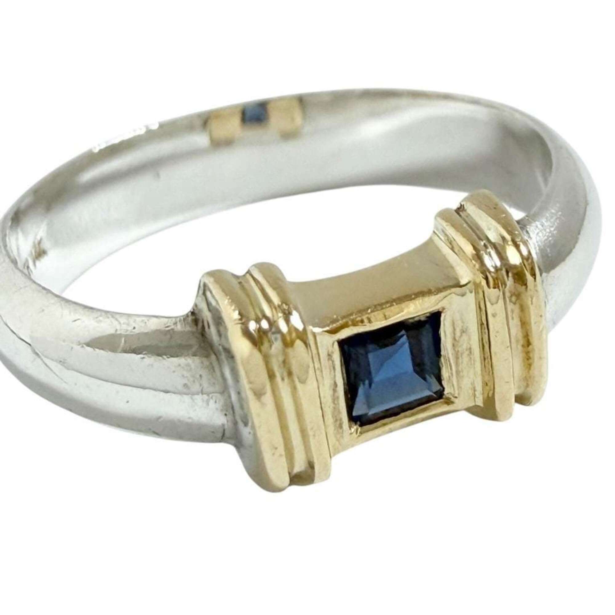 Tiffany Silver 925 Yellow Gold (14K) Band Ring (Pre-Owned)