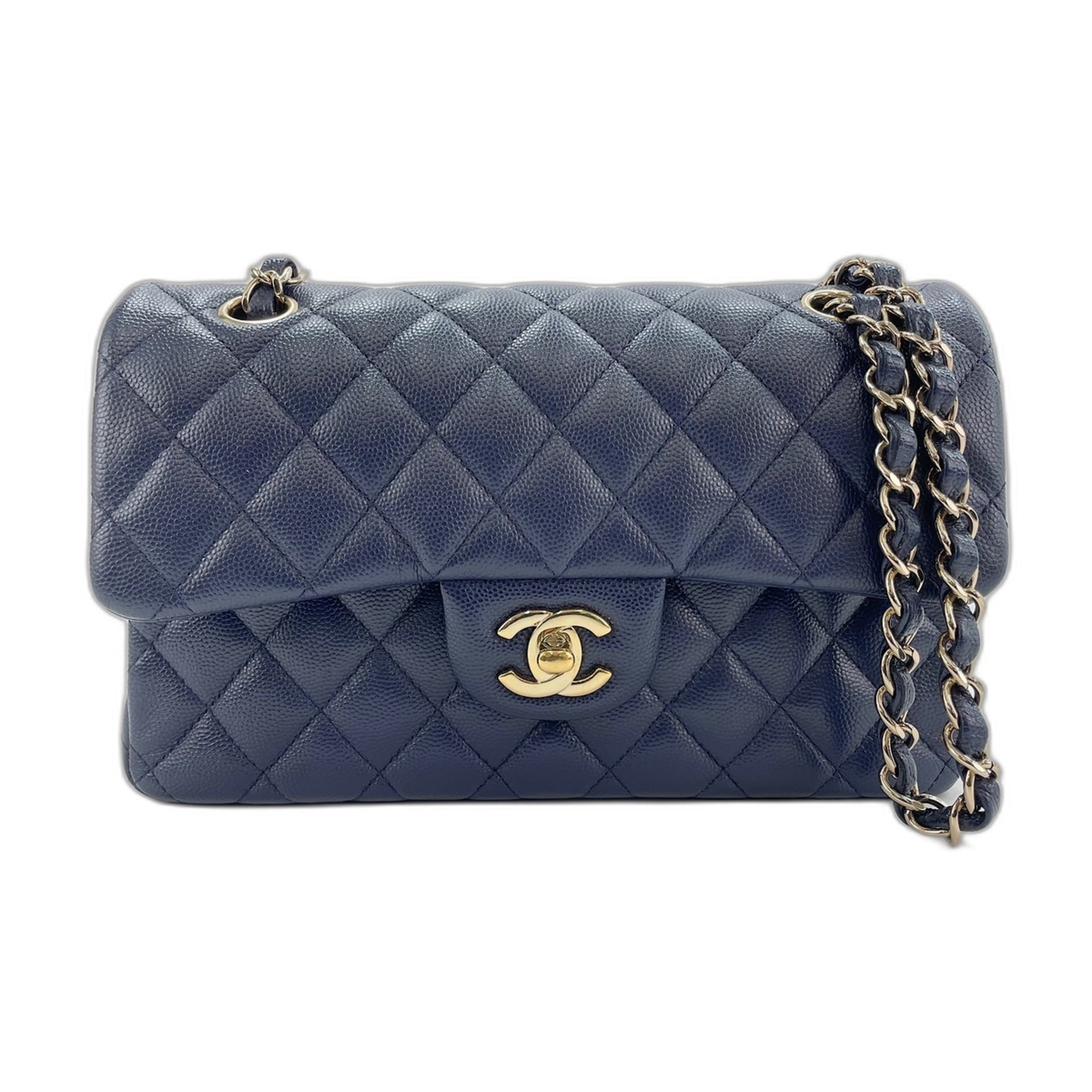 Chanel Matelasse Navy Shoulder Bag (Pre-Owned)