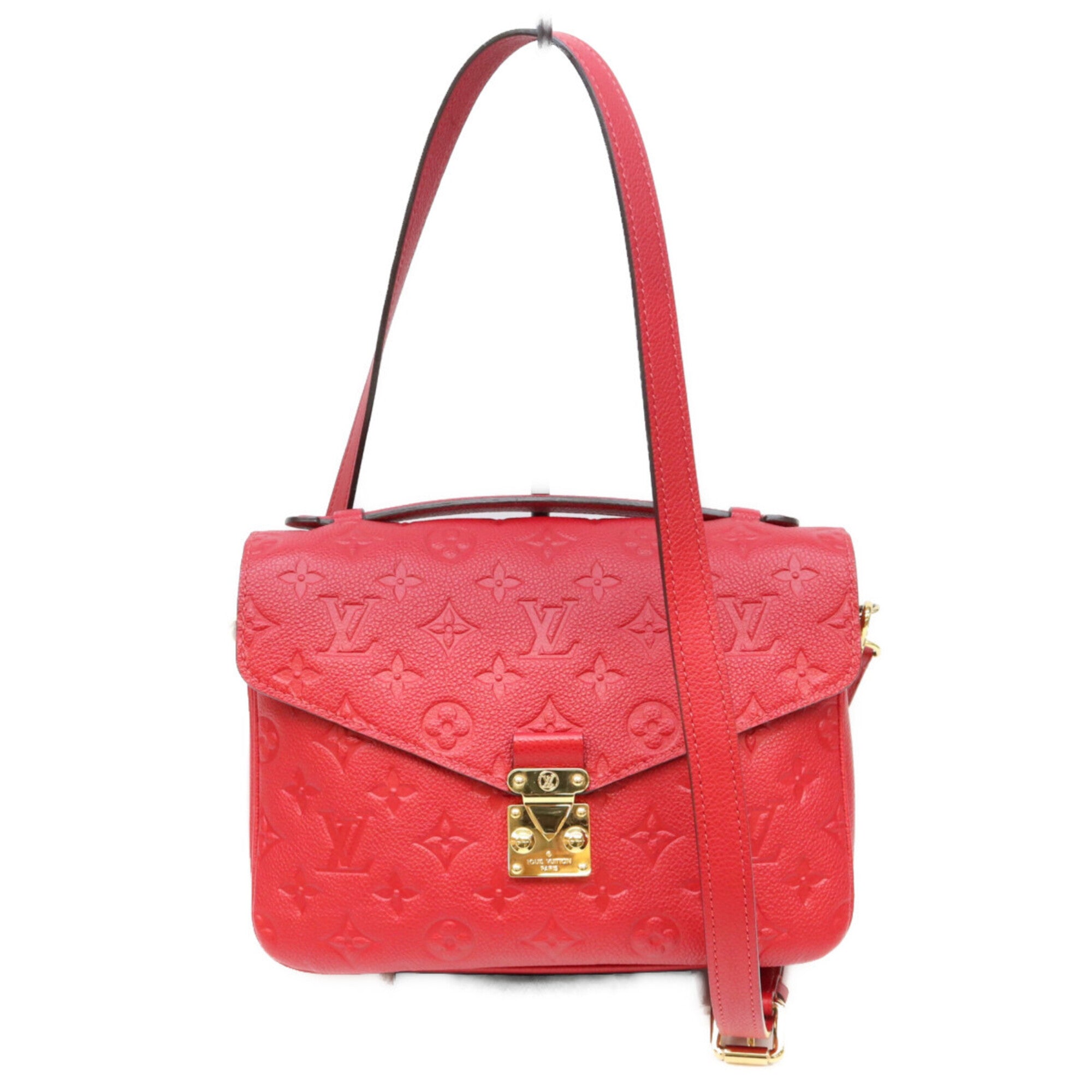 Louis Vuitton Cerise Red Color Monogram Empreinte Shoulder Bag (Pre-Owned)
