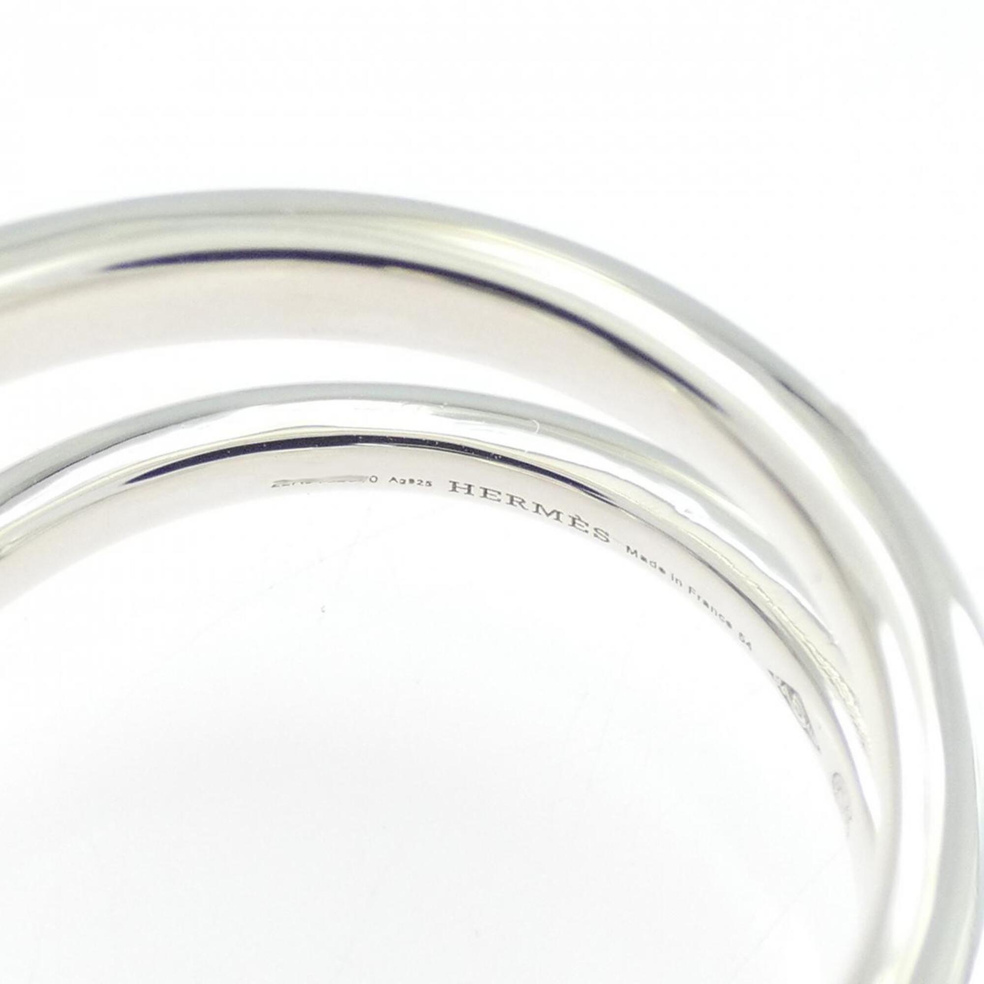 Hermes Silver 925 Band Ring (Pre-Owned)