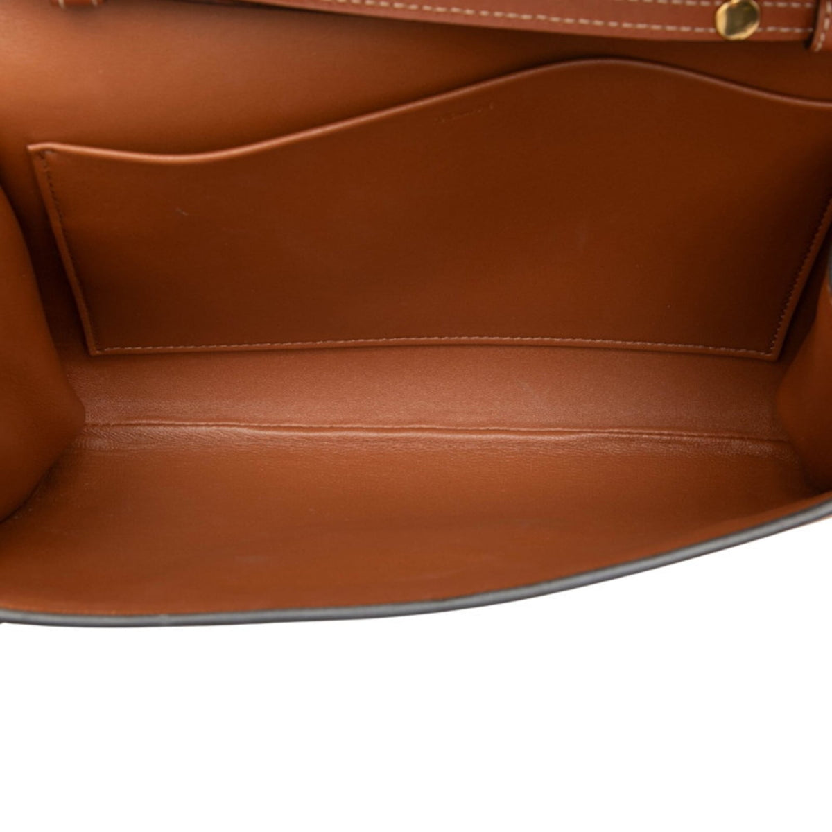 Celine Brown Leather Shoulder Bag (Pre-Owned)