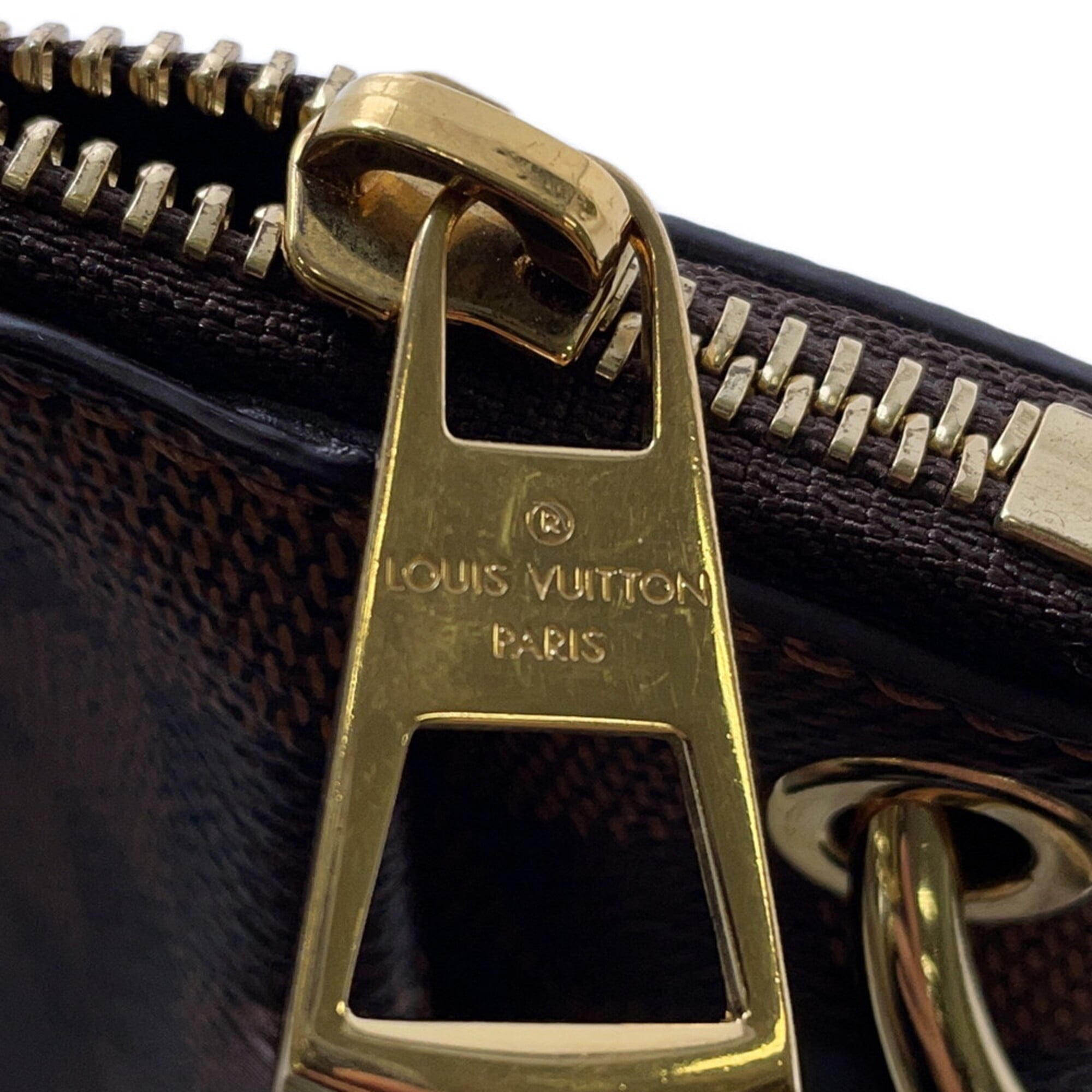 Louis Vuitton Damier Damier Canvas Ebene Noir Damier Canvas Handbag Shoulder Bag (Pre-Owned)