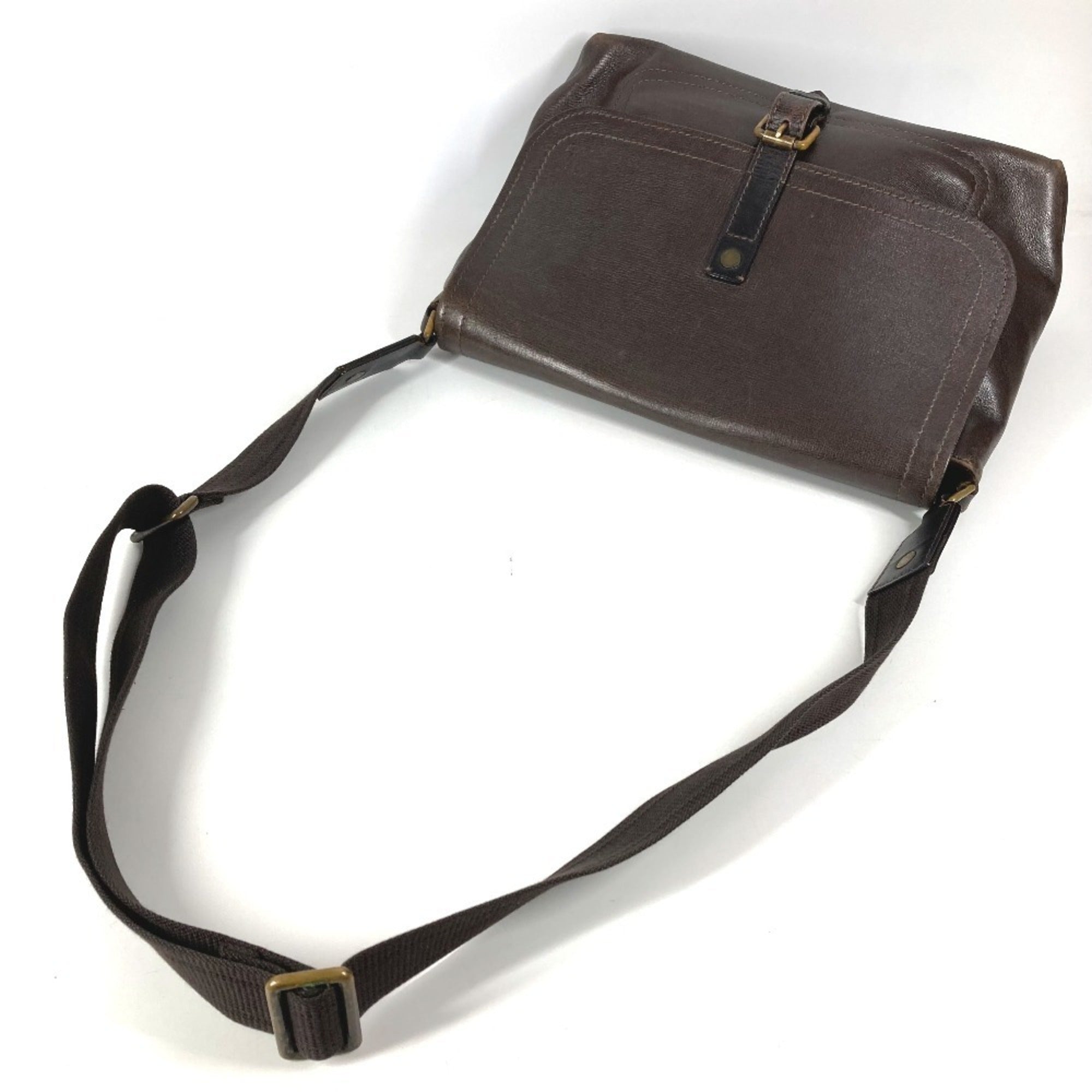 Louis Vuitton Brown Coffee Utah Leather Leather Messenger Bag Shoulder Bag (Pre-Owned)