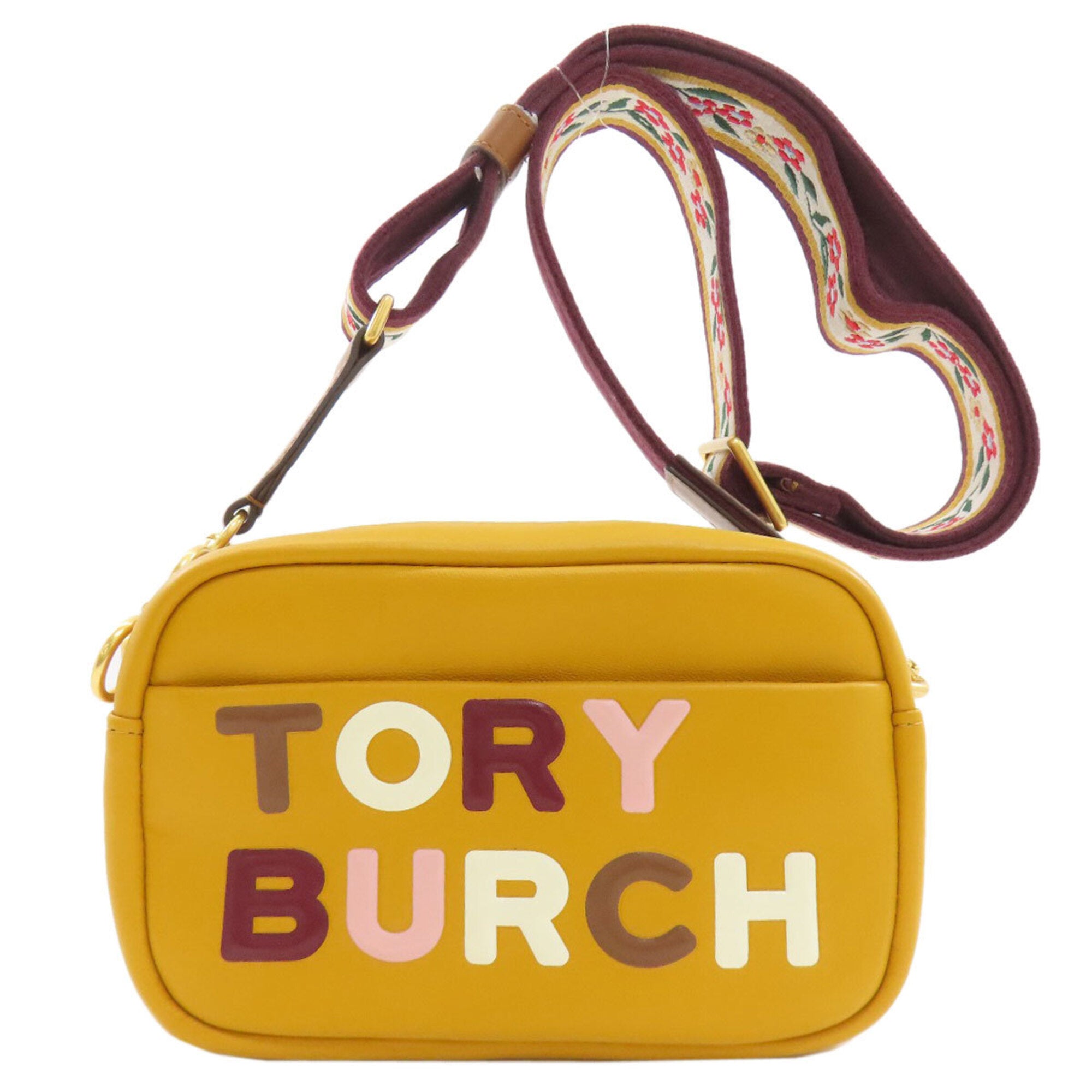 Tory Burch Yellow Leather Shoulder Bag (Pre-Owned)