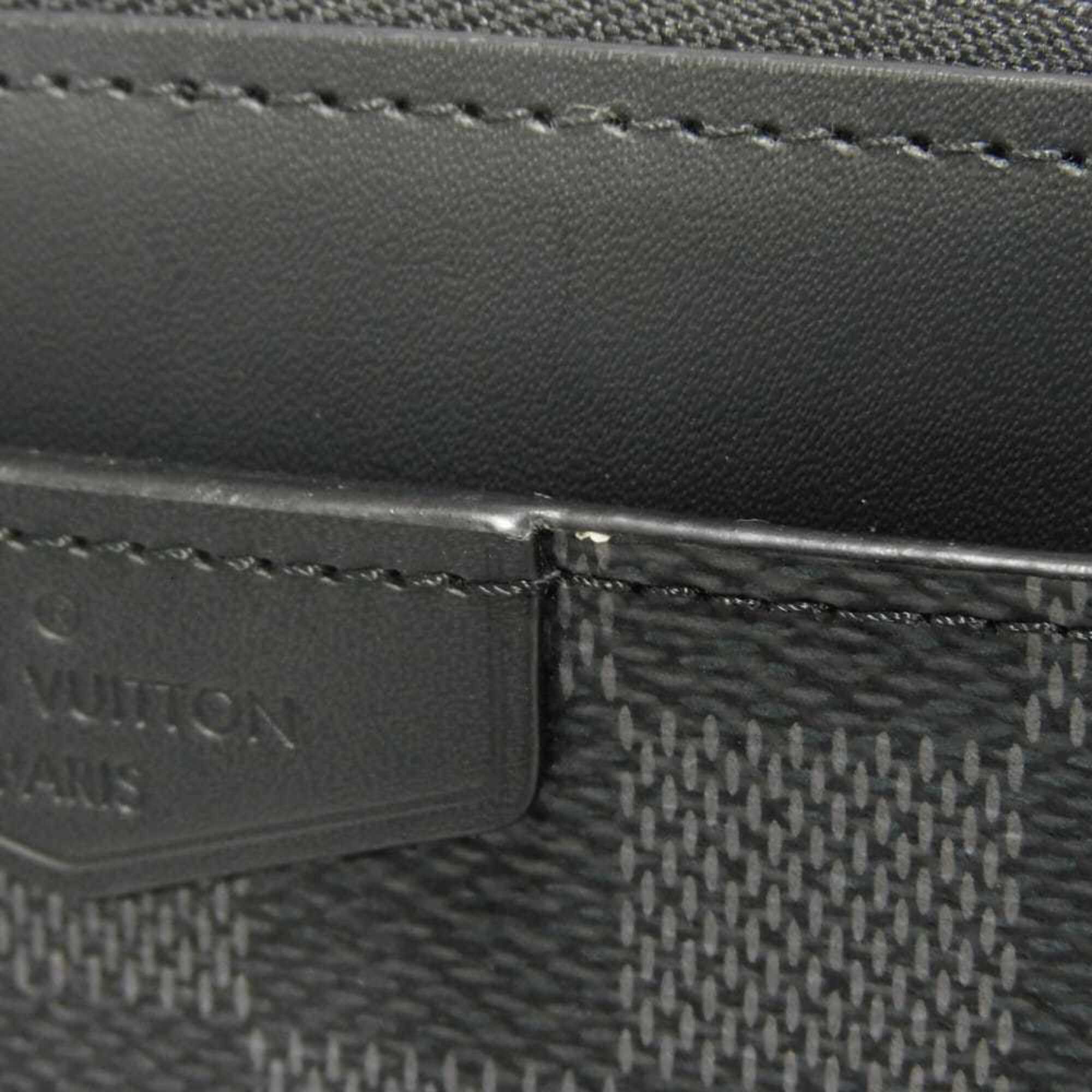 Louis Vuitton Damier Graphite Black Noir Damier Graphite Canvas Leather Long Wallet (Bi-Fold) (Pre-Owned)