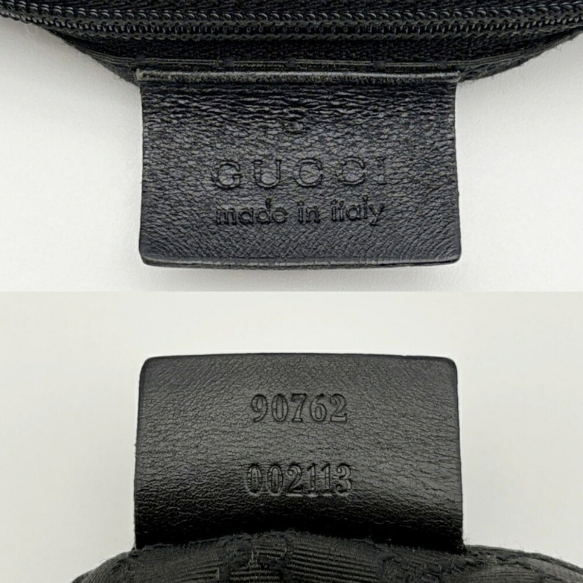 Gucci Black Denim Leather Shoulder Bag (Pre-Owned)
