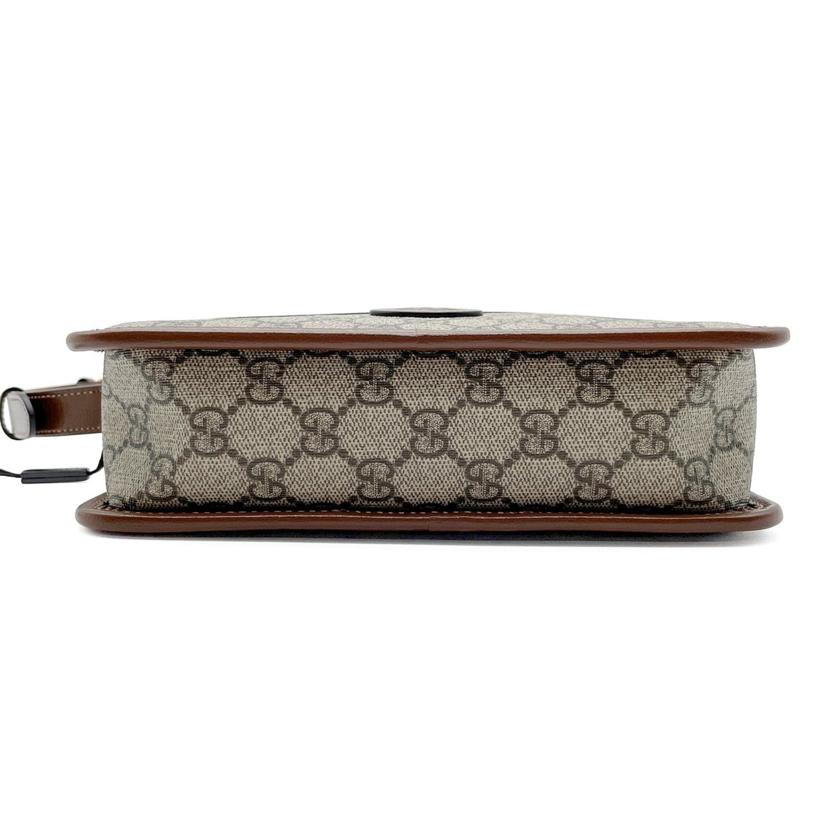 Gucci Brown Gray Pvc Leather Pochette Shoulder Bag (Pre-Owned)