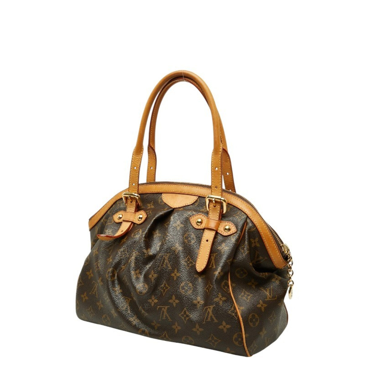 Louis Vuitton Brown Pvc Leather Handbag Shoulder Bag (Pre-Owned)
