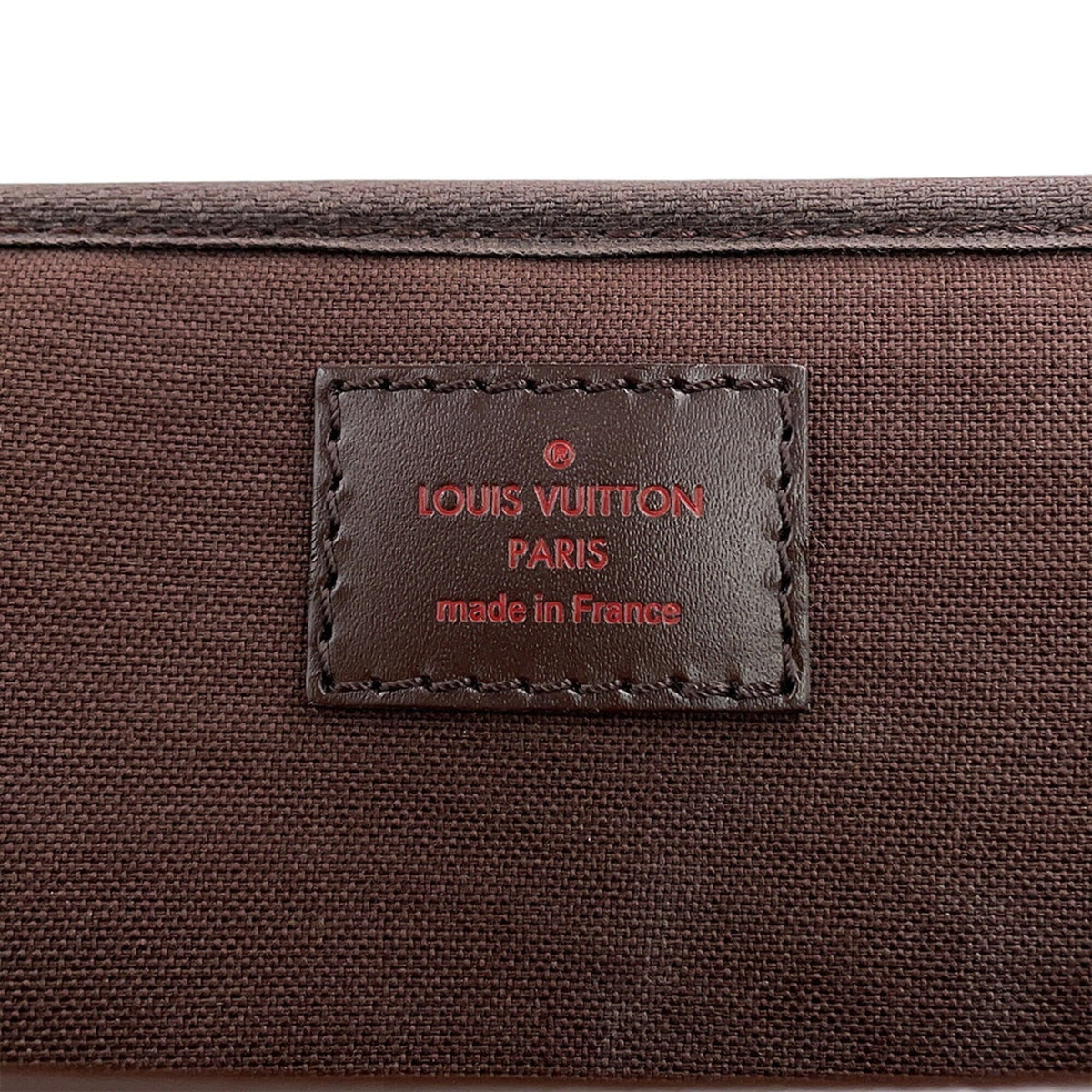 Louis Vuitton Brown Damier Canvas Ebene Exotic Leather Handbag (Pre-Owned)