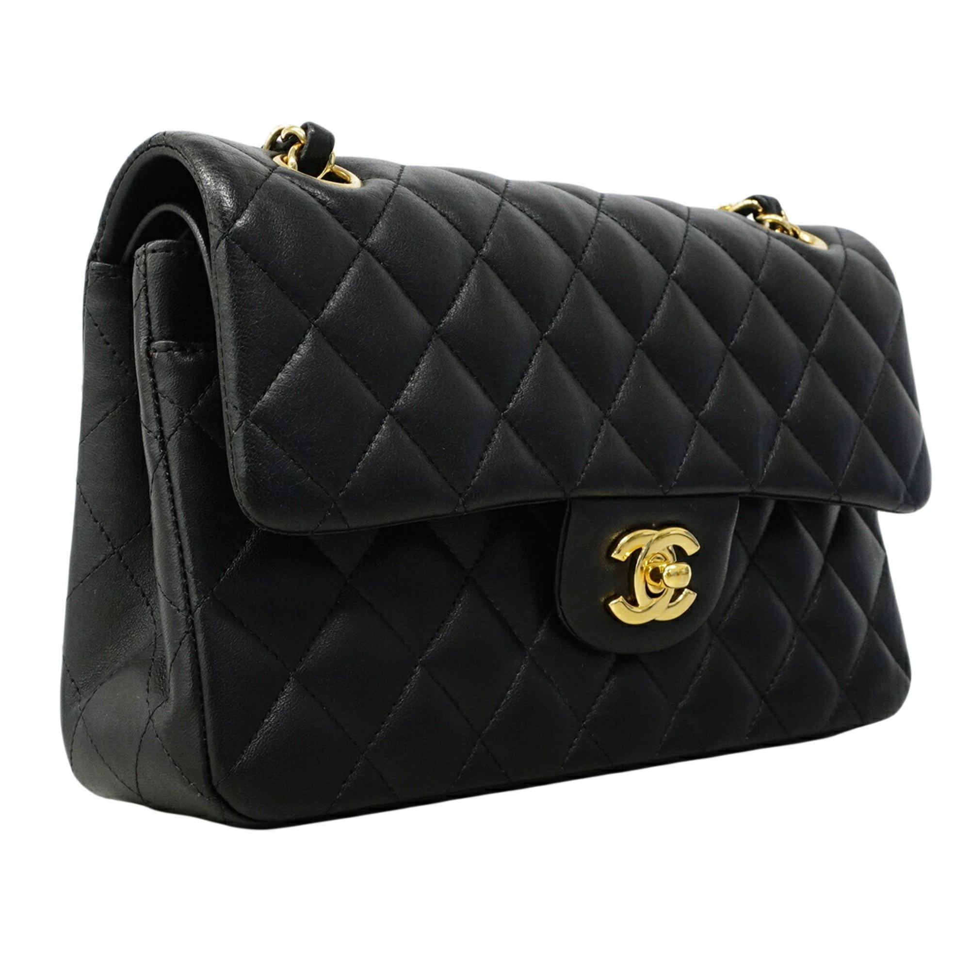 Chanel Black Leather Shoulder Bag (Pre-Owned)