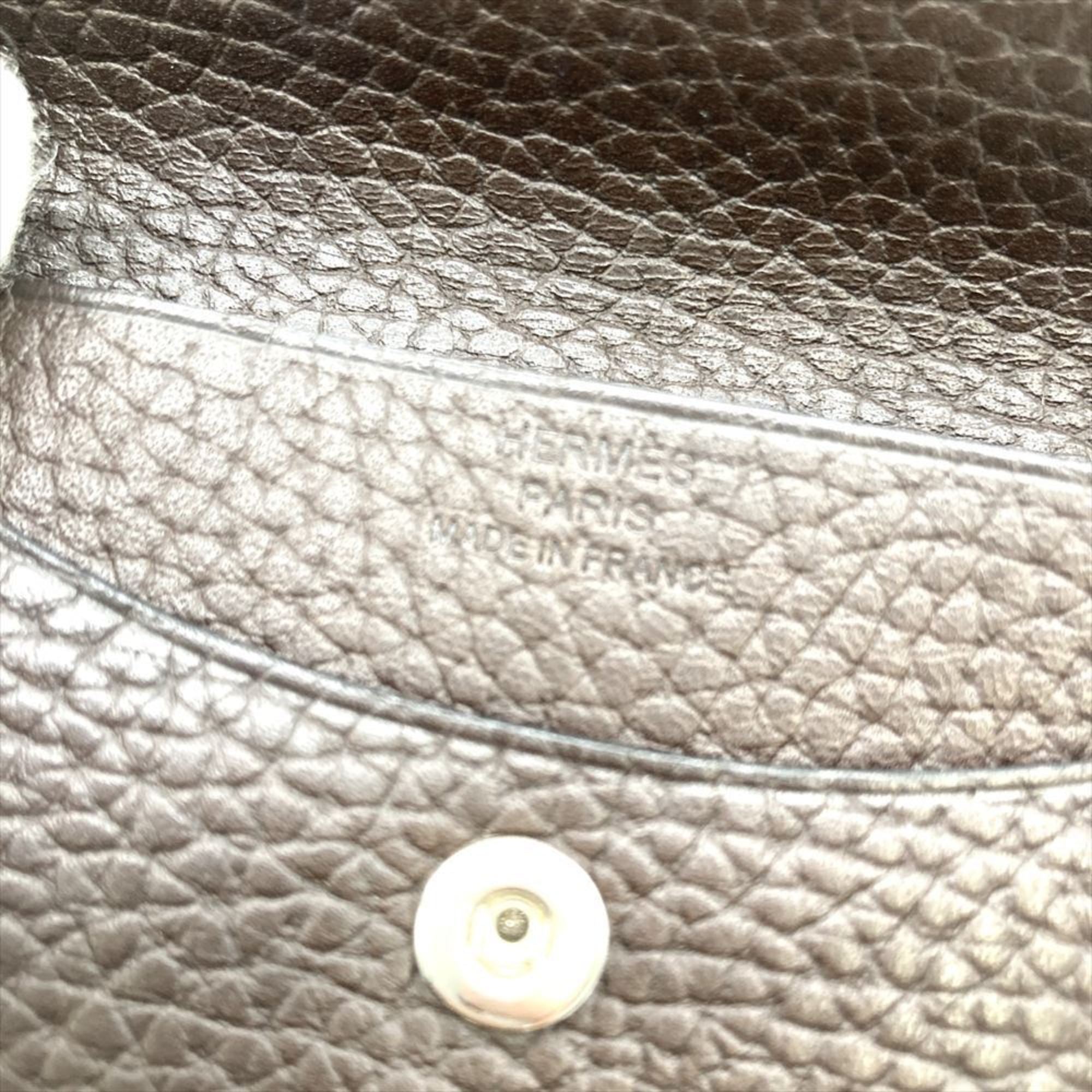 Hermes Brown Vache Leather Wallet (Bi-Fold) (Pre-Owned)
