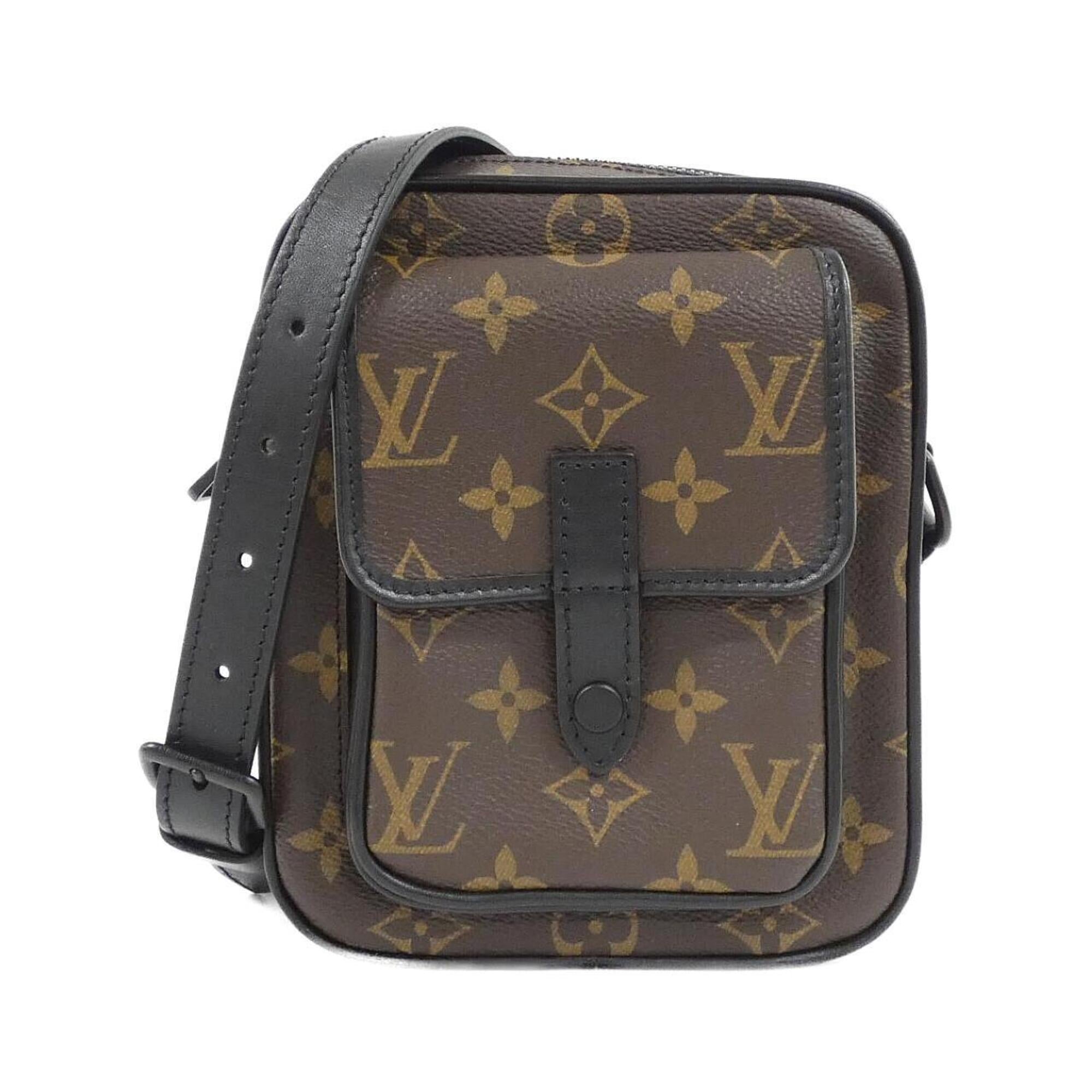 Louis Vuitton Brown Coated Canvas Shoulder Bag (Pre-Owned)