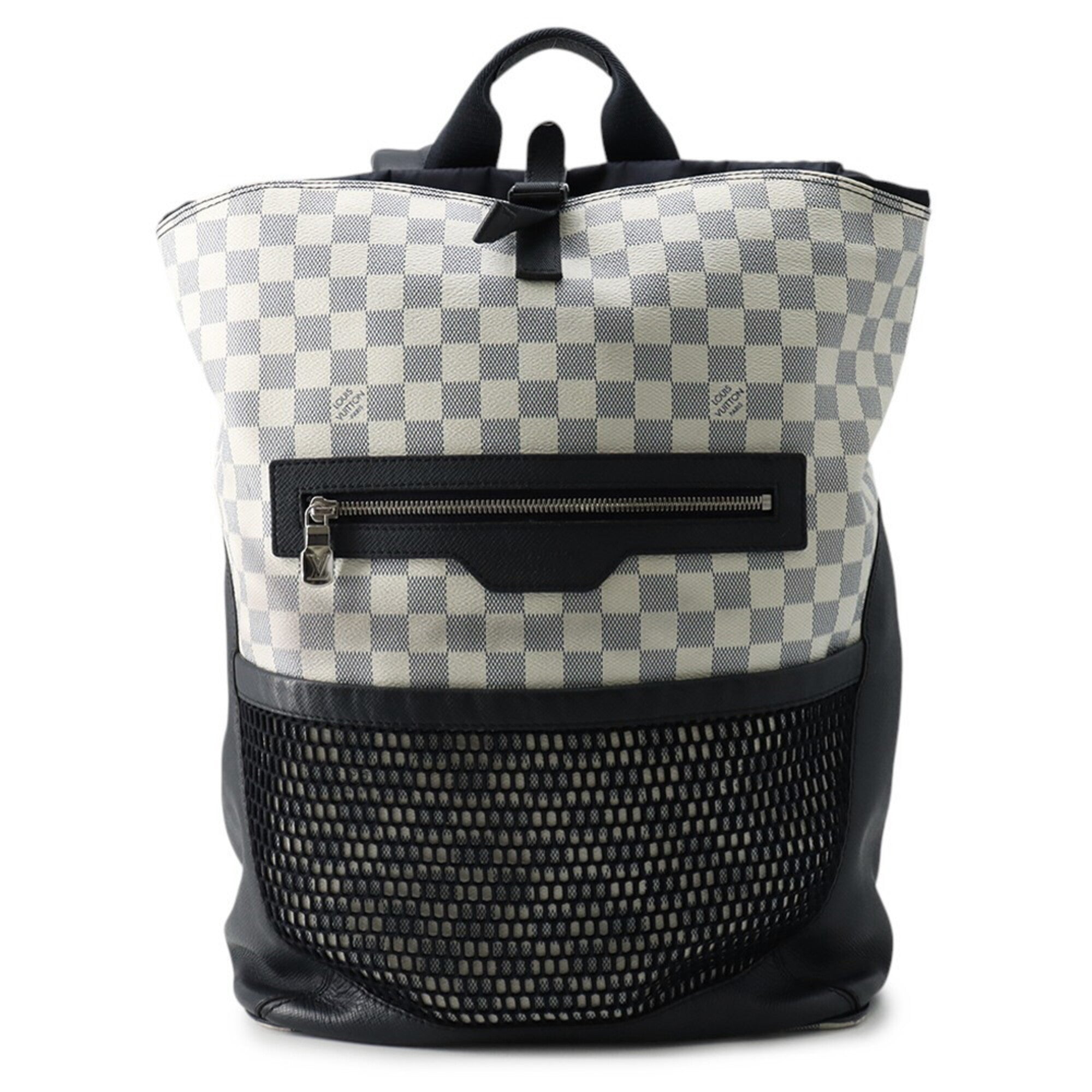 Louis Vuitton Damier Damier Canvas Navy White Backpack (Pre-Owned)
