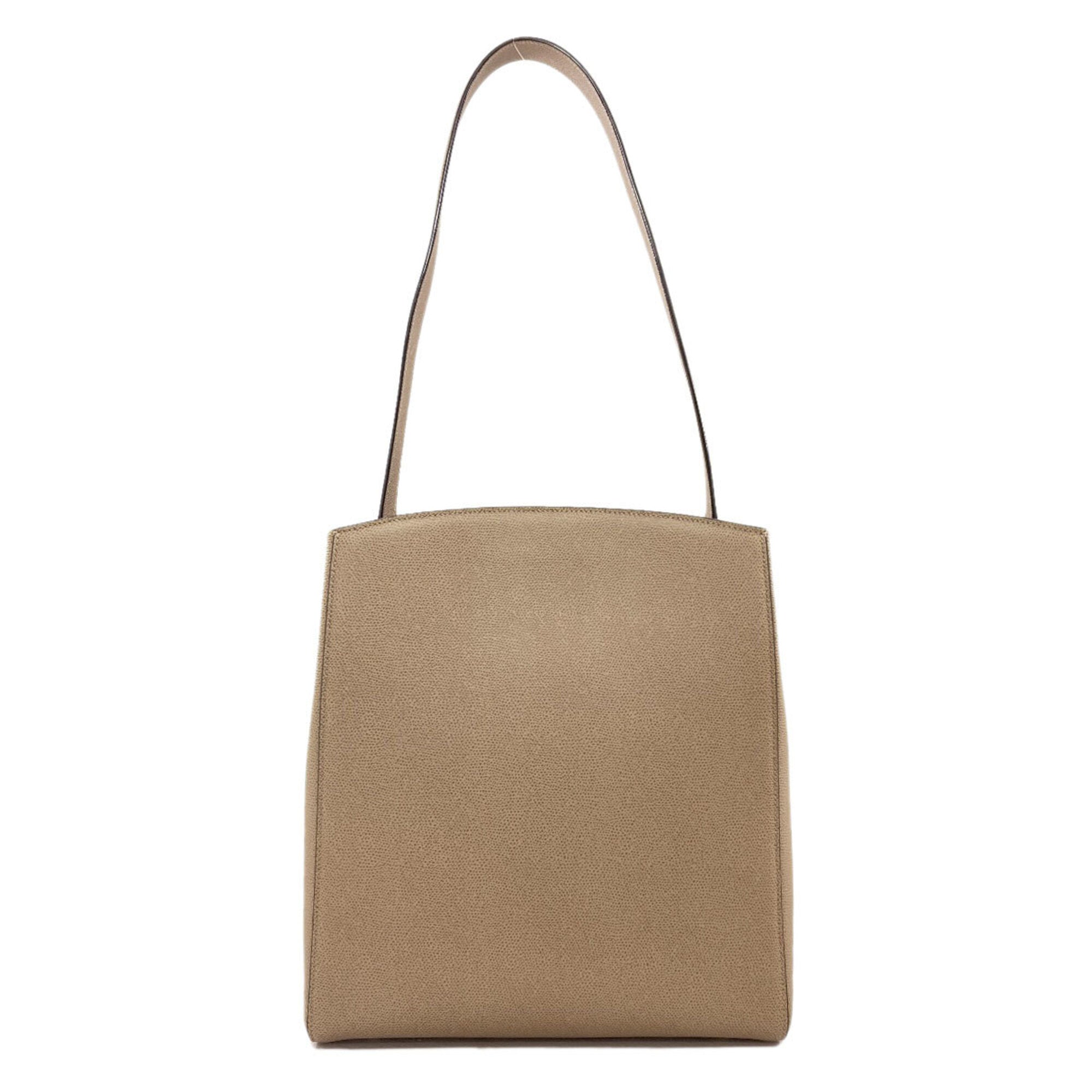 Valextra Brown Leather Shoulder Bag (Pre-Owned)