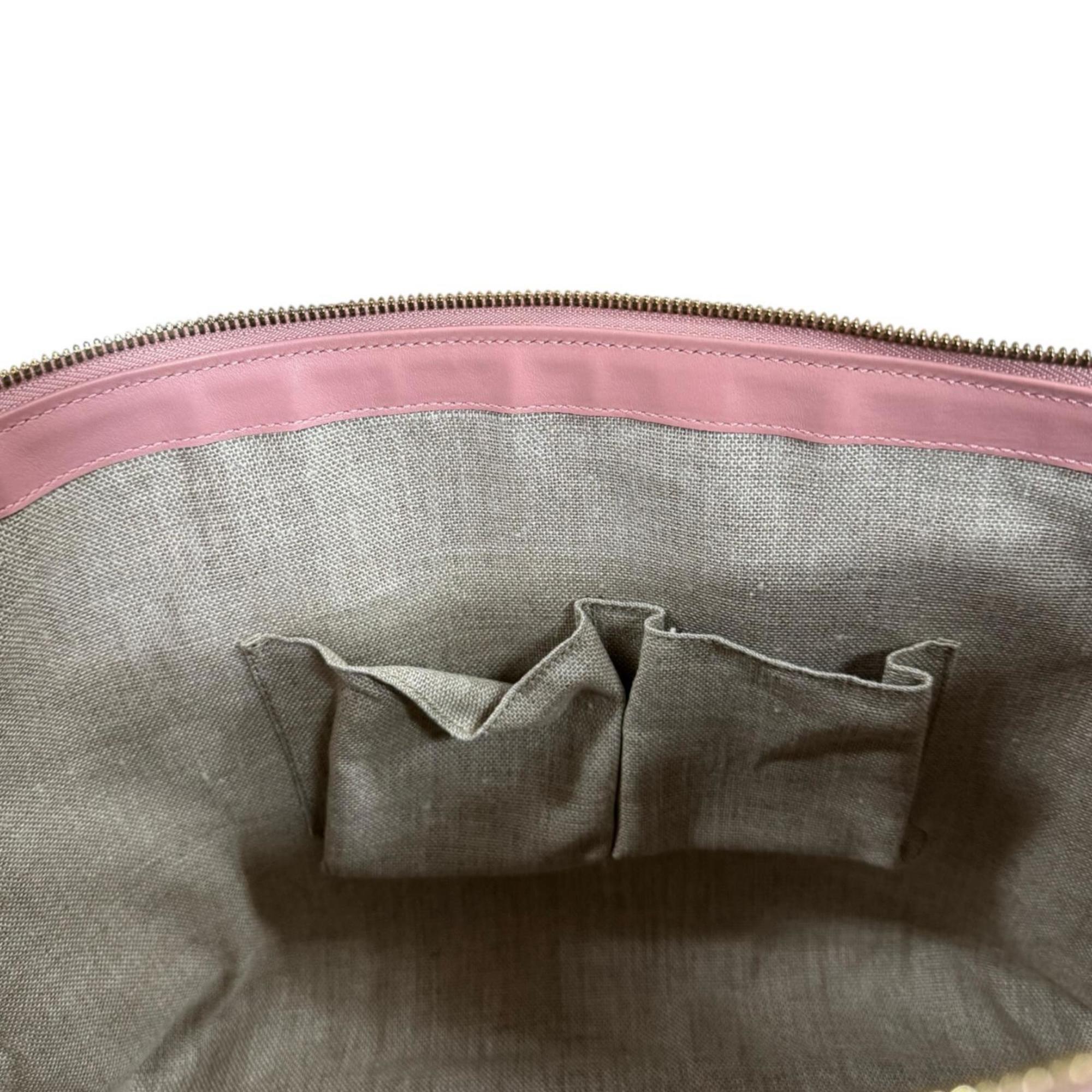 Gucci Pink Leather Shoulder Bag (Pre-Owned)
