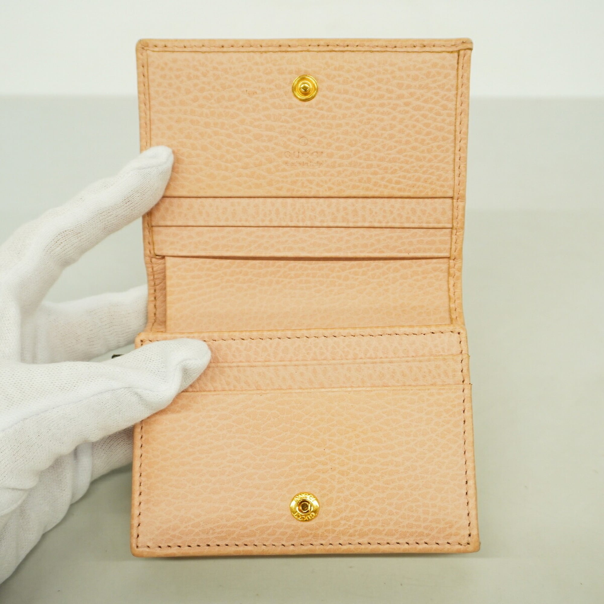 Gucci Pink Leather Wallet (Bi-Fold) (Pre-Owned)