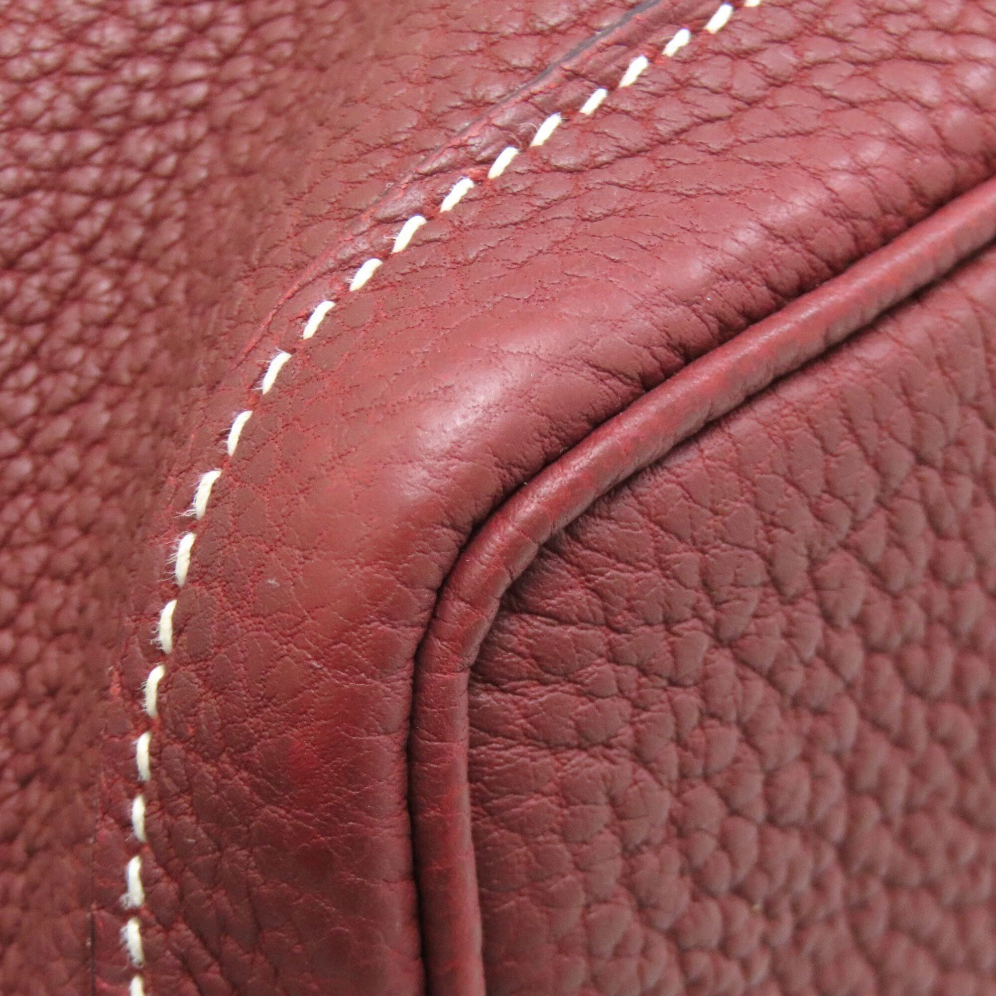Hermes Red Color Negonda Leather Handbag (Pre-Owned)