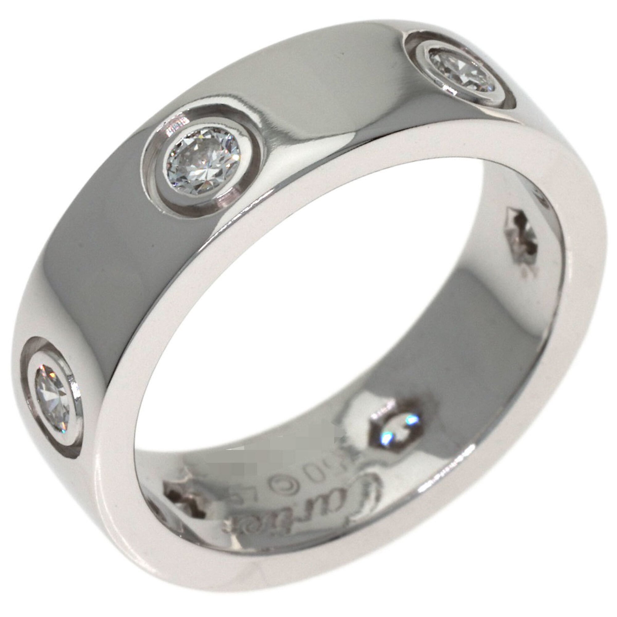 Cartier White Gold White Gold (18K) Band Ring (Pre-Owned)