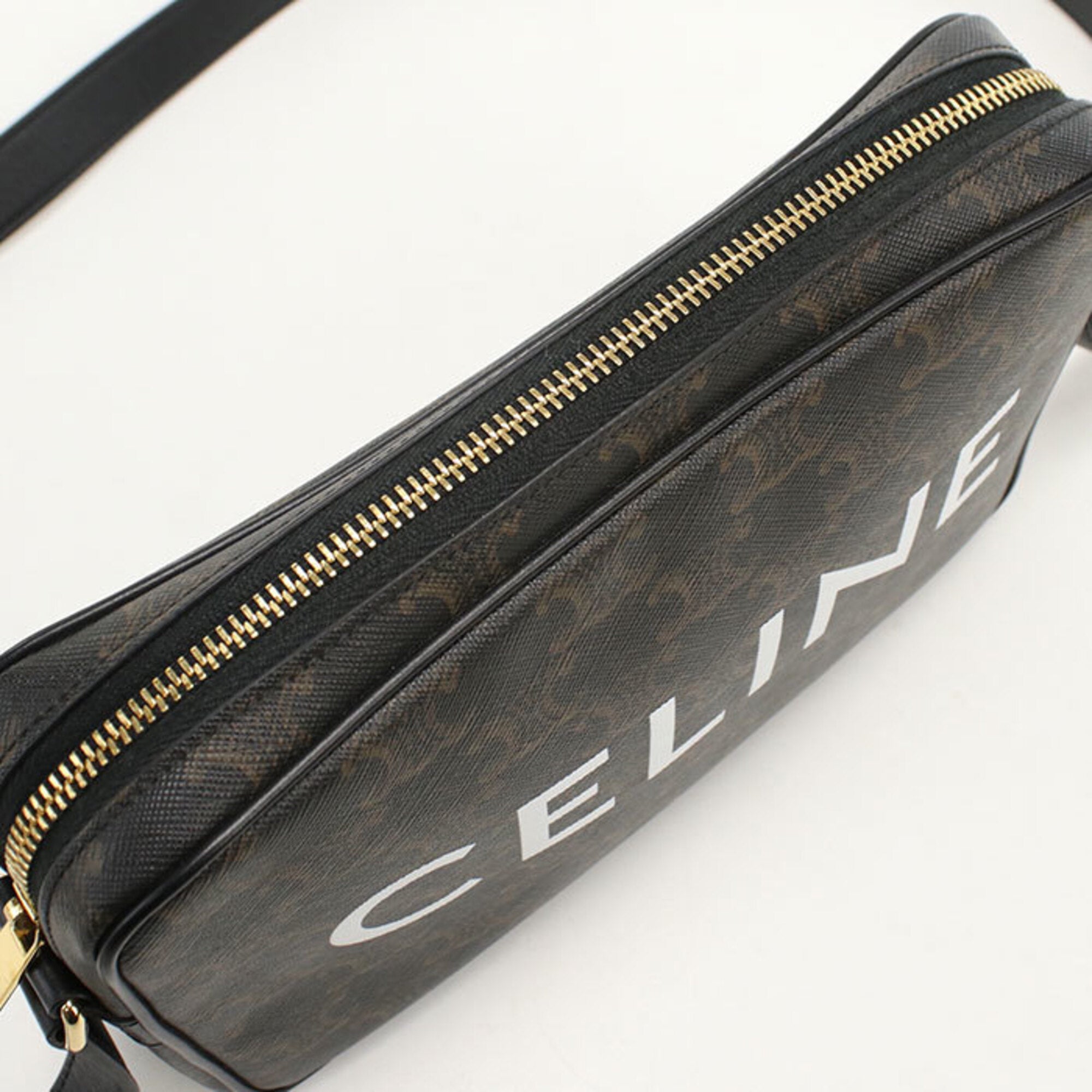 Celine Brown Pvc Shoulder Bag (Pre-Owned)