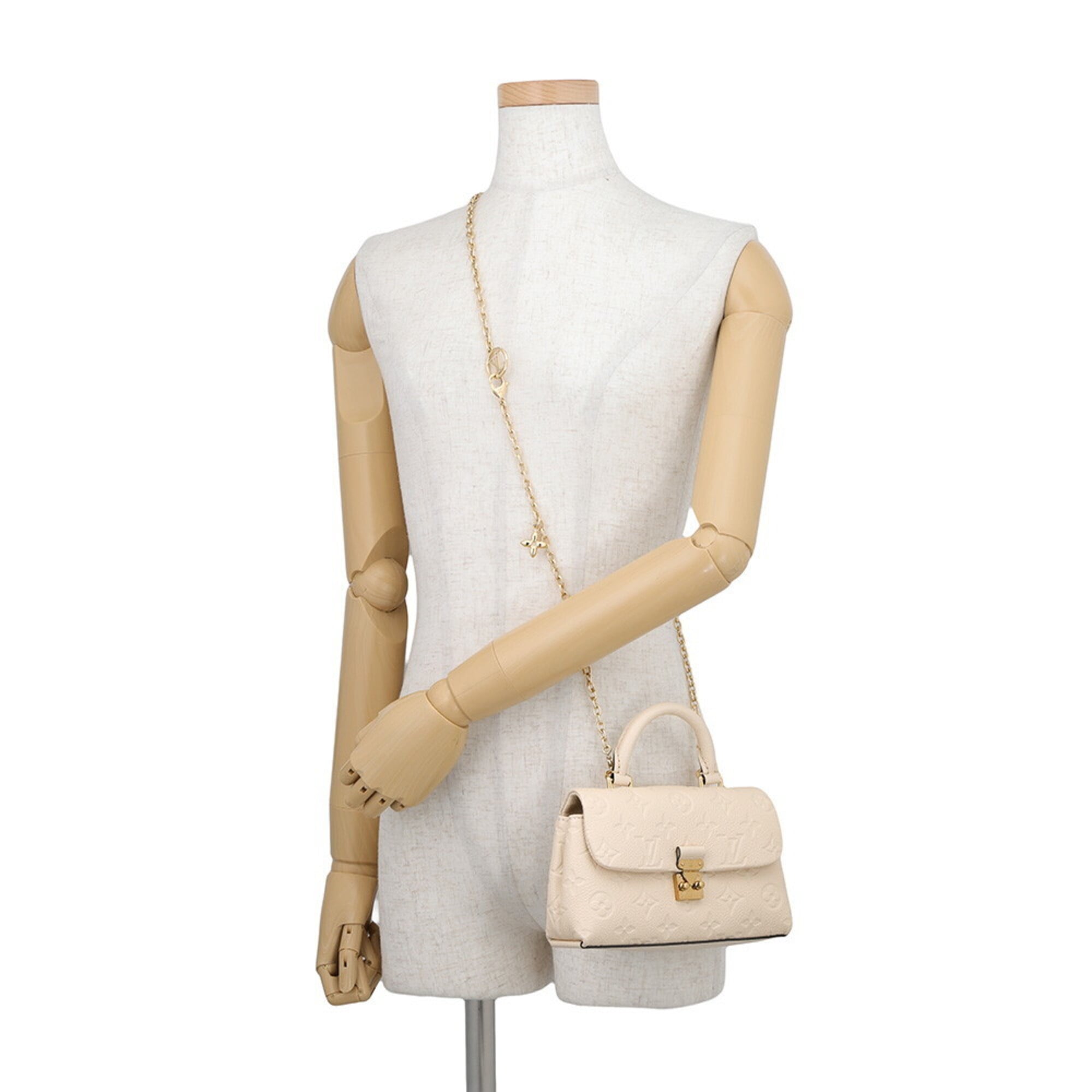 Louis Vuitton Gold Monogram Empreinte Handbag Shoulder Bag (Pre-Owned)