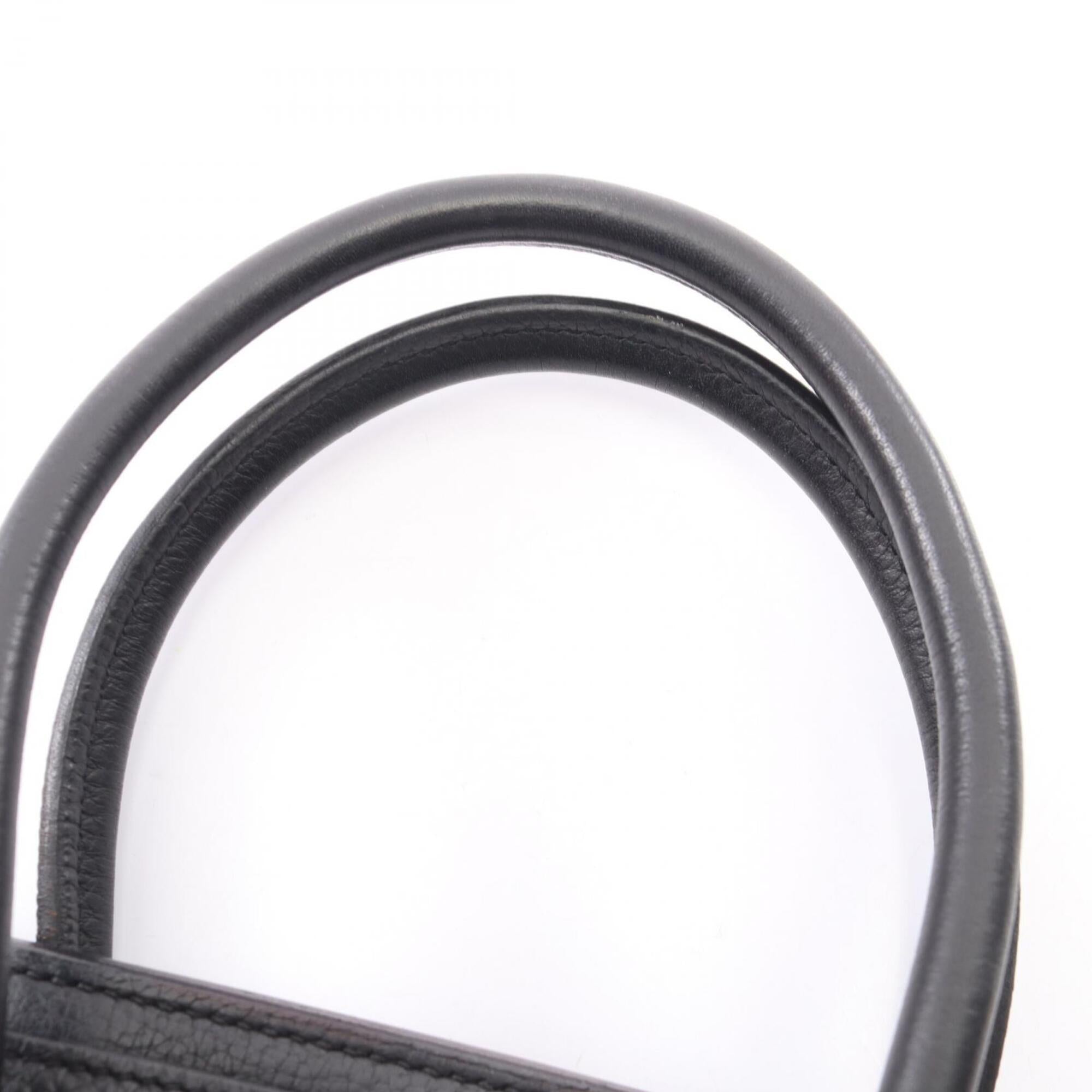 Hermes Black Togo Leather Leather Handbag (Pre-Owned)