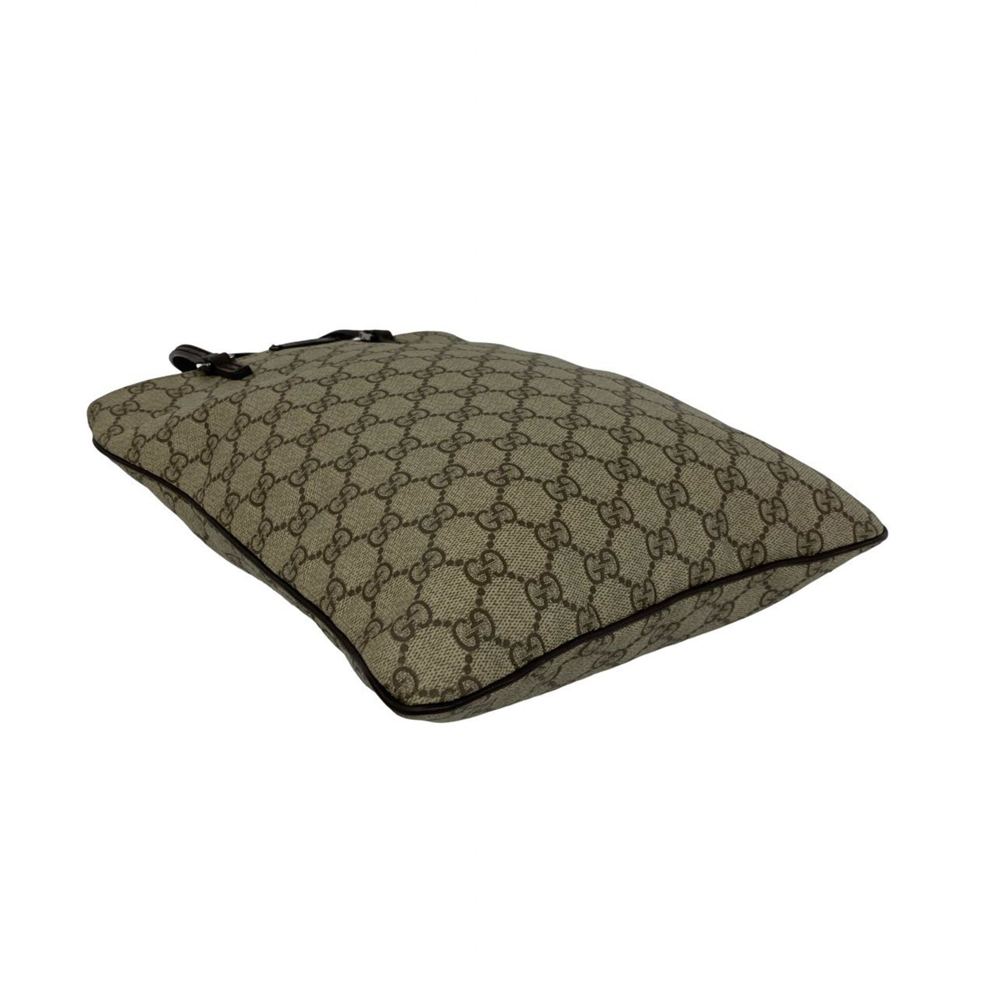 Gucci Brown Leather Elastane Handbag Tote Bag (Pre-Owned)