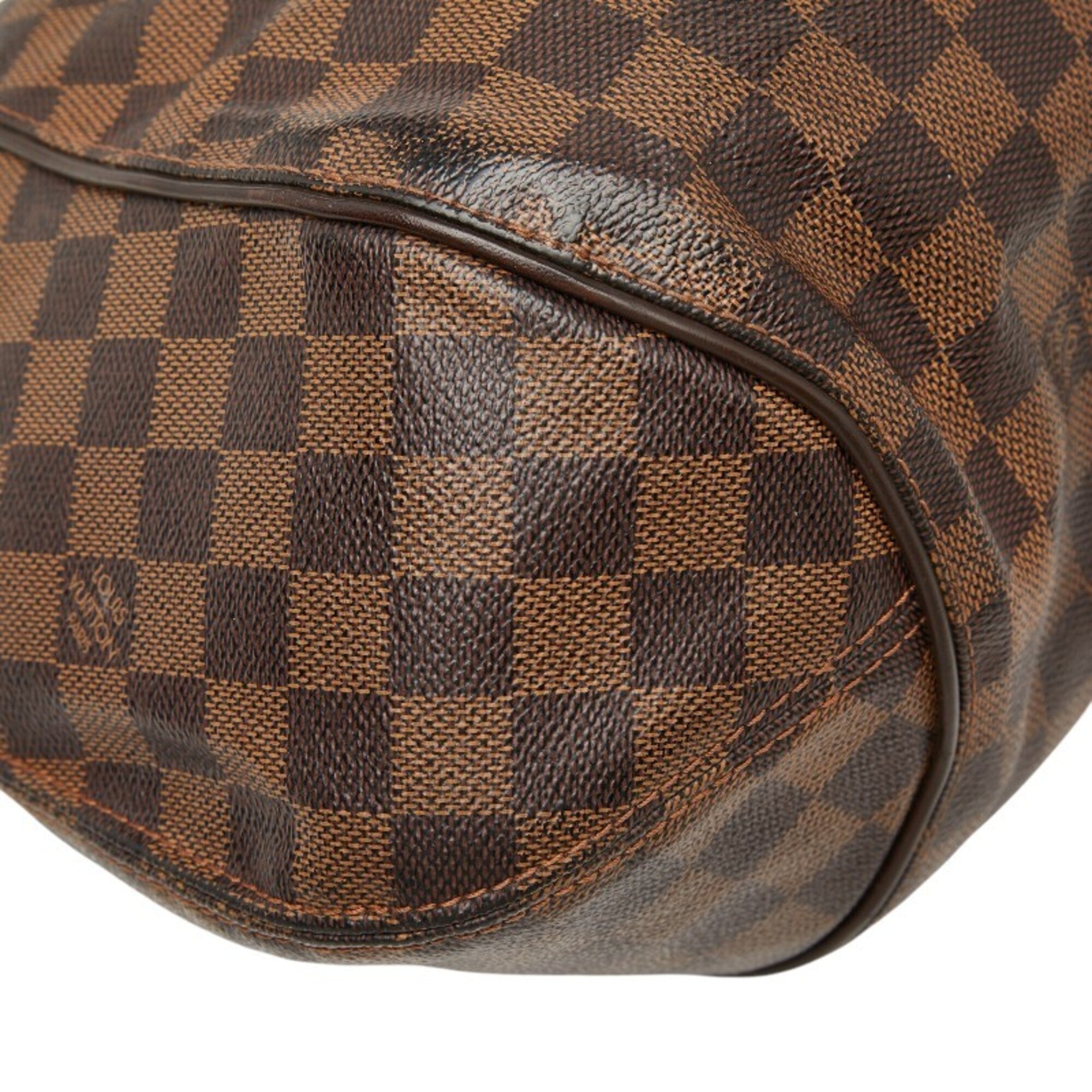 Louis Vuitton Brown Pvc Leather Handbag Tote Bag (Pre-Owned)