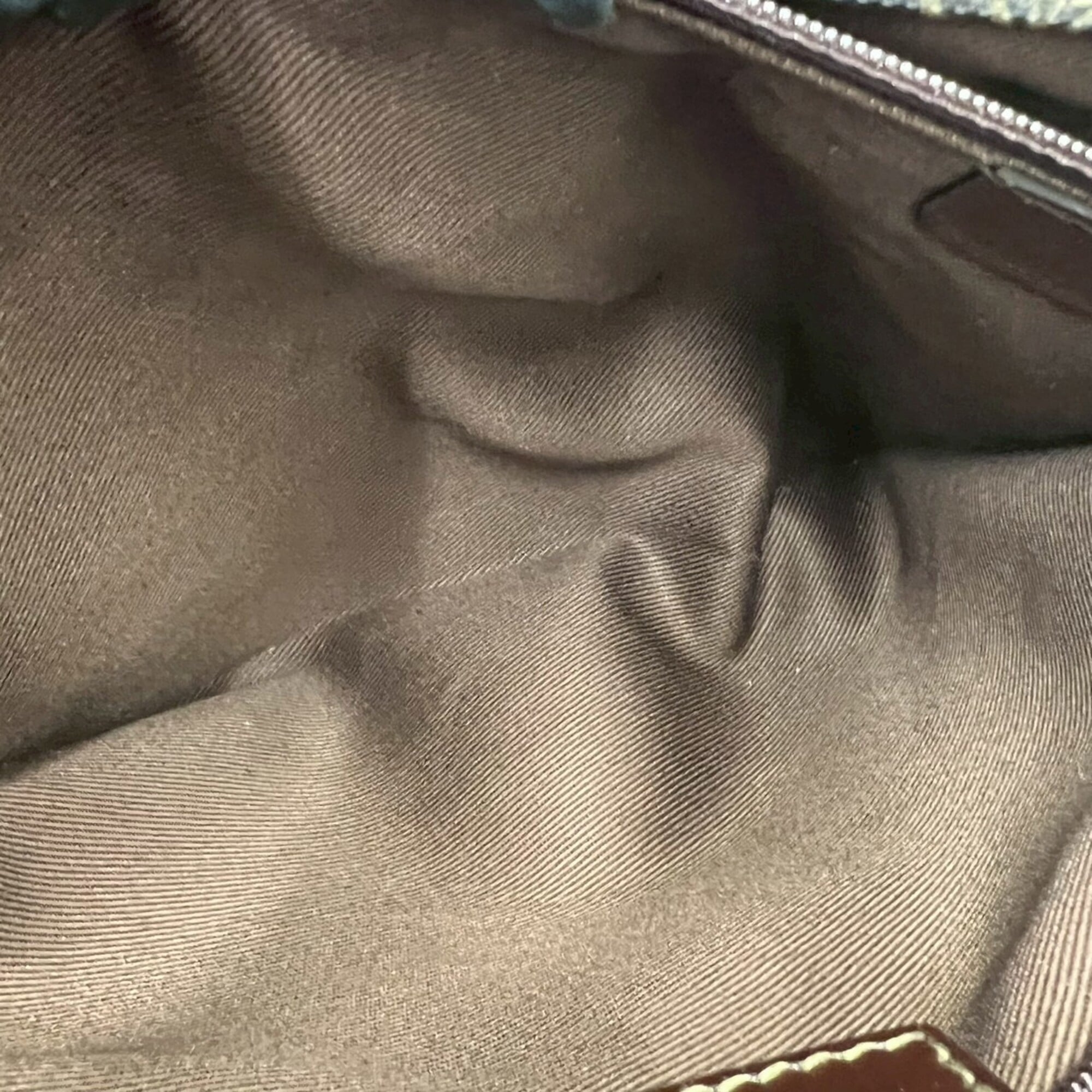 Loewe Brown Gray Leather Pvc Handbag Tote Bag (Pre-Owned)