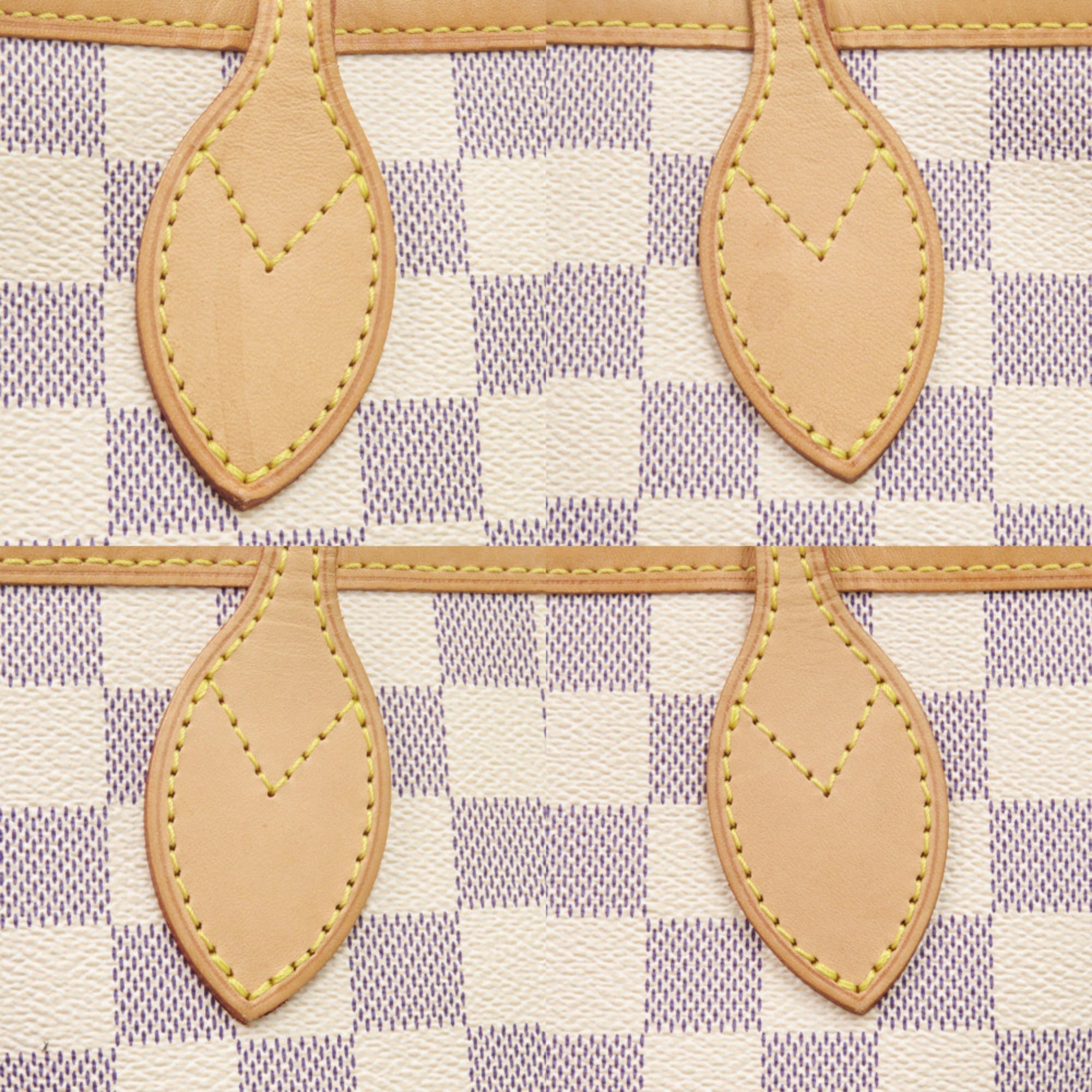Louis Vuitton White Damier Azur Tote Bag (Pre-Owned)