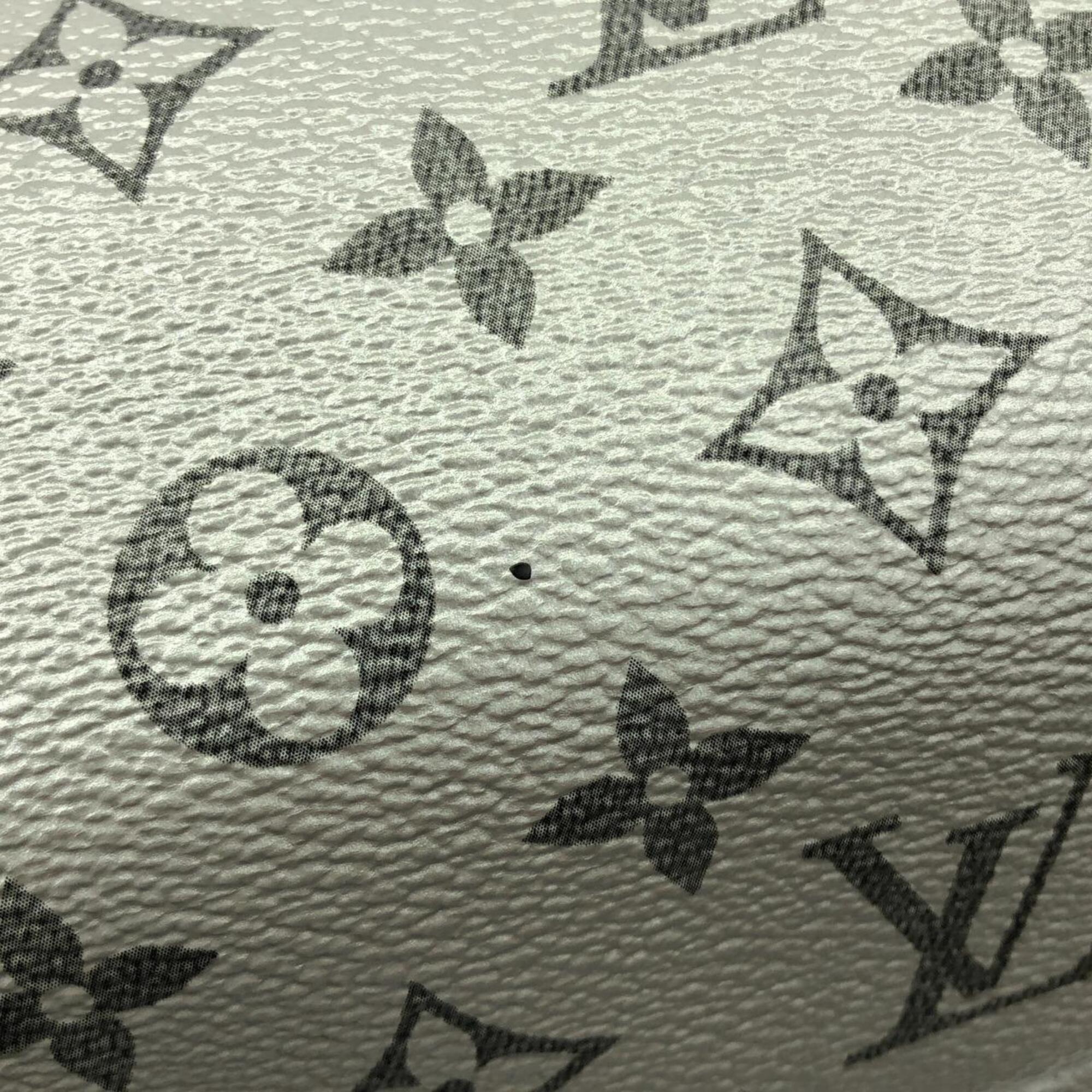 Louis Vuitton Black Silver Coated Canvas Handbag (Pre-Owned)